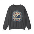 250th USA Birthday Crewneck Sweatshirt – Vintage Independence Celebration