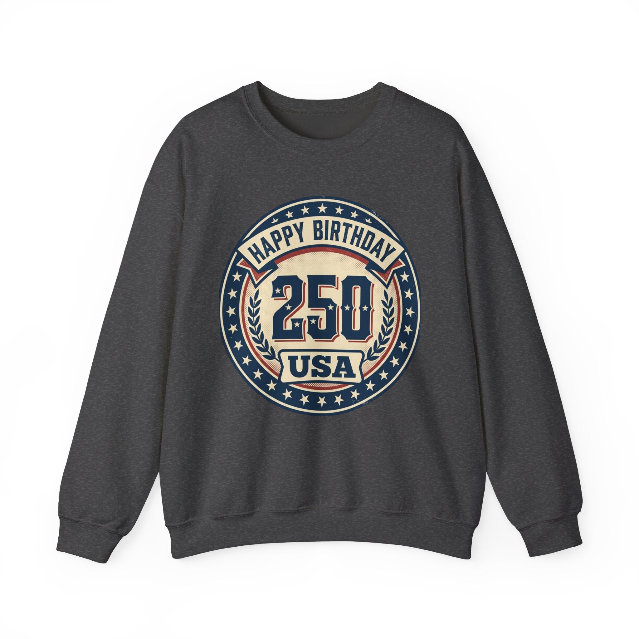 250th USA Birthday Crewneck Sweatshirt – Vintage Independence Celebration