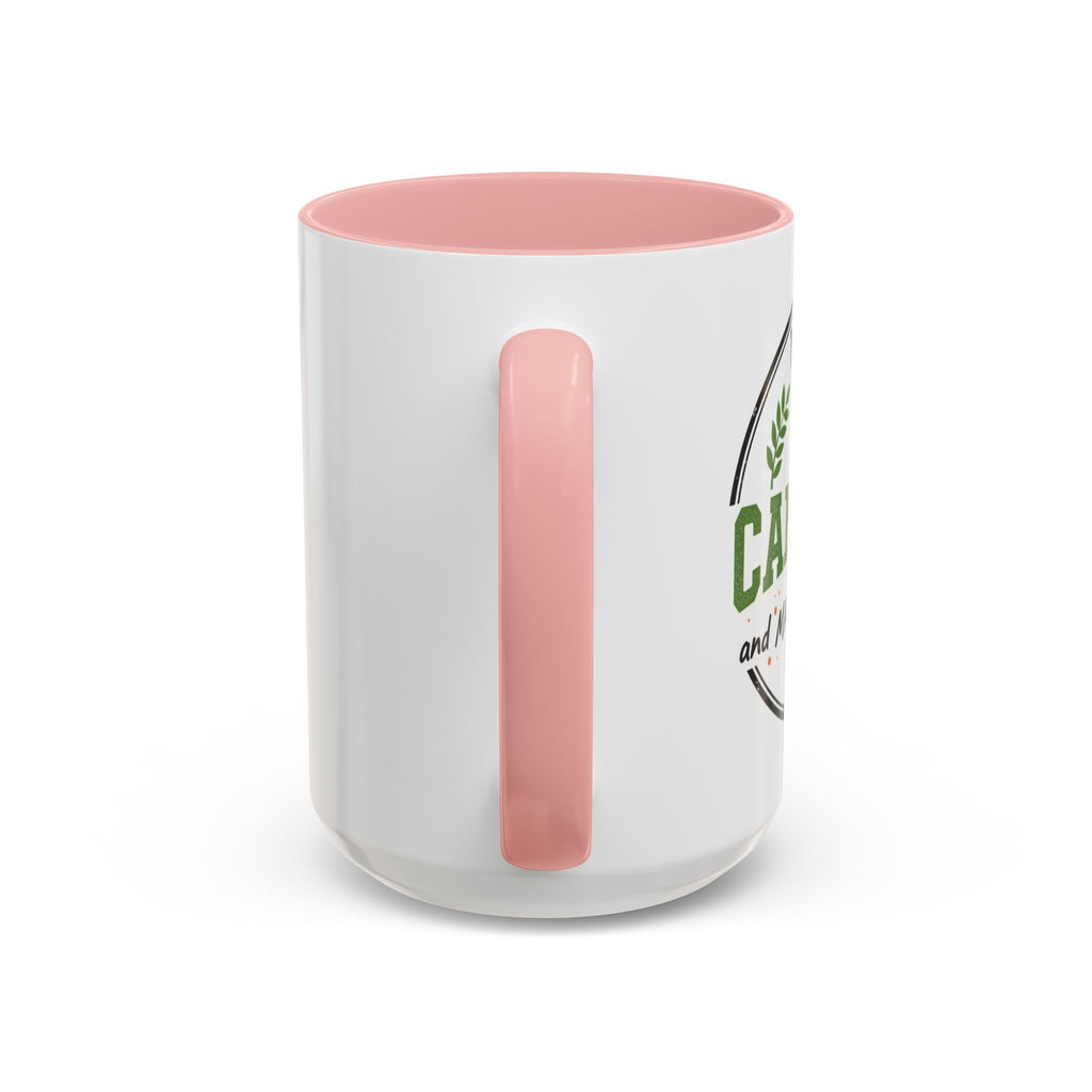 Funny Camping Accent Coffee Mug — I like CAMPING and MAYBE 3 people.
