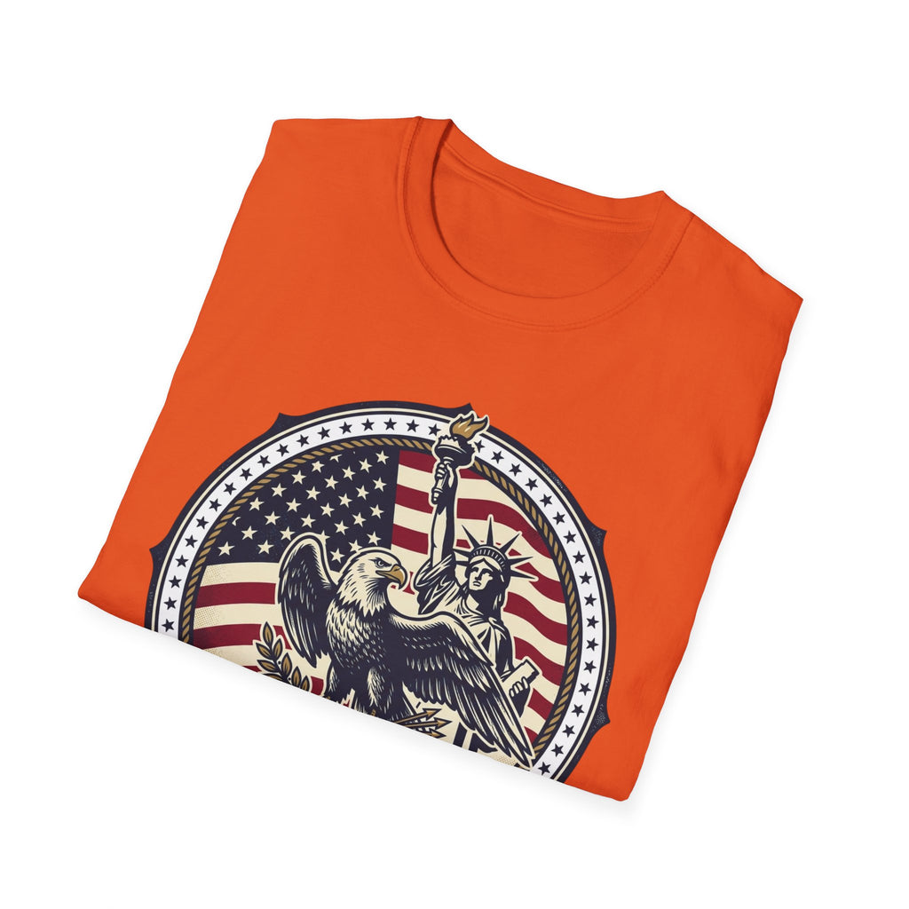 America 250 Years T-Shirt – Statue of Liberty Vintage Flag Graphic