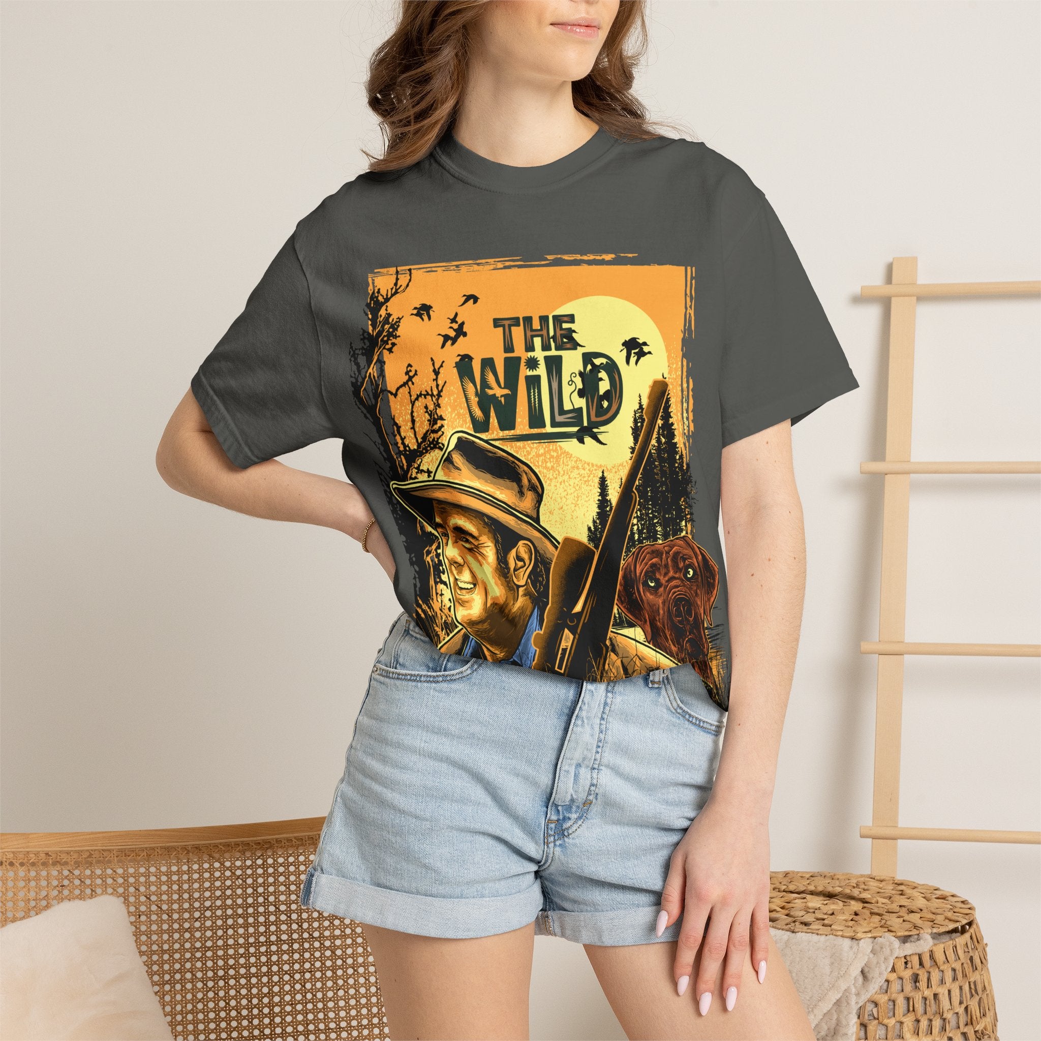 The Wild Vintage Hunting T-Shirt — Outdoorsman Retro Graphic Tee