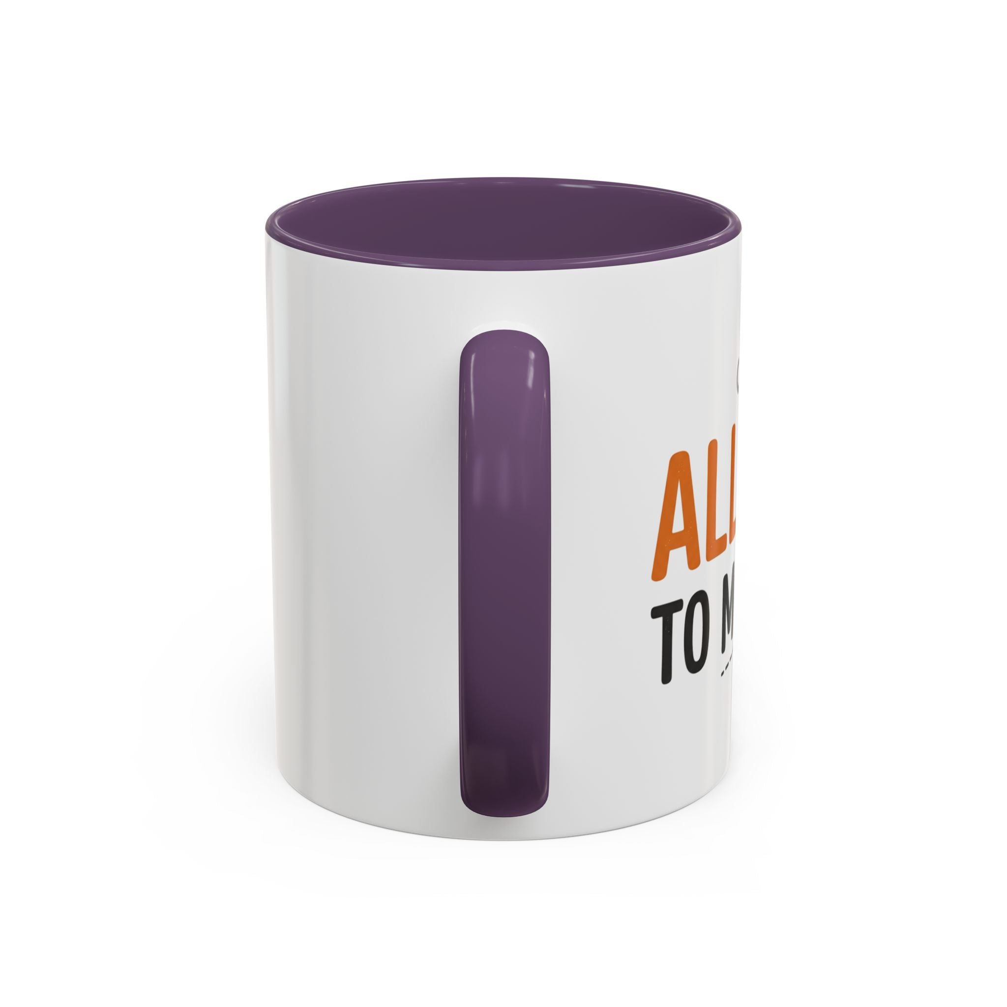 Coffee Mug — 'Im allergic to mornings' Accent Ceramic Cup