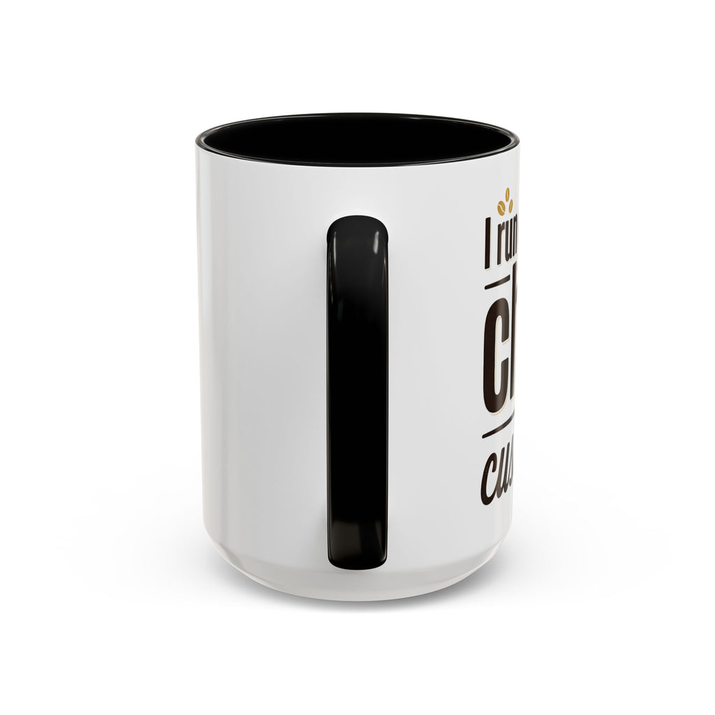 Coffee Mug - "Powered by Caffeine, Chaos & Cuss words" Accent 11/15oz