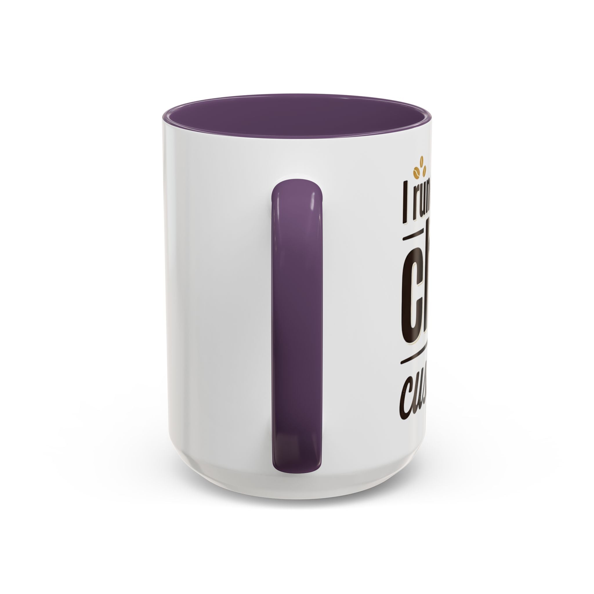 Coffee Mug - "Powered by Caffeine, Chaos & Cuss words" Accent 11/15oz