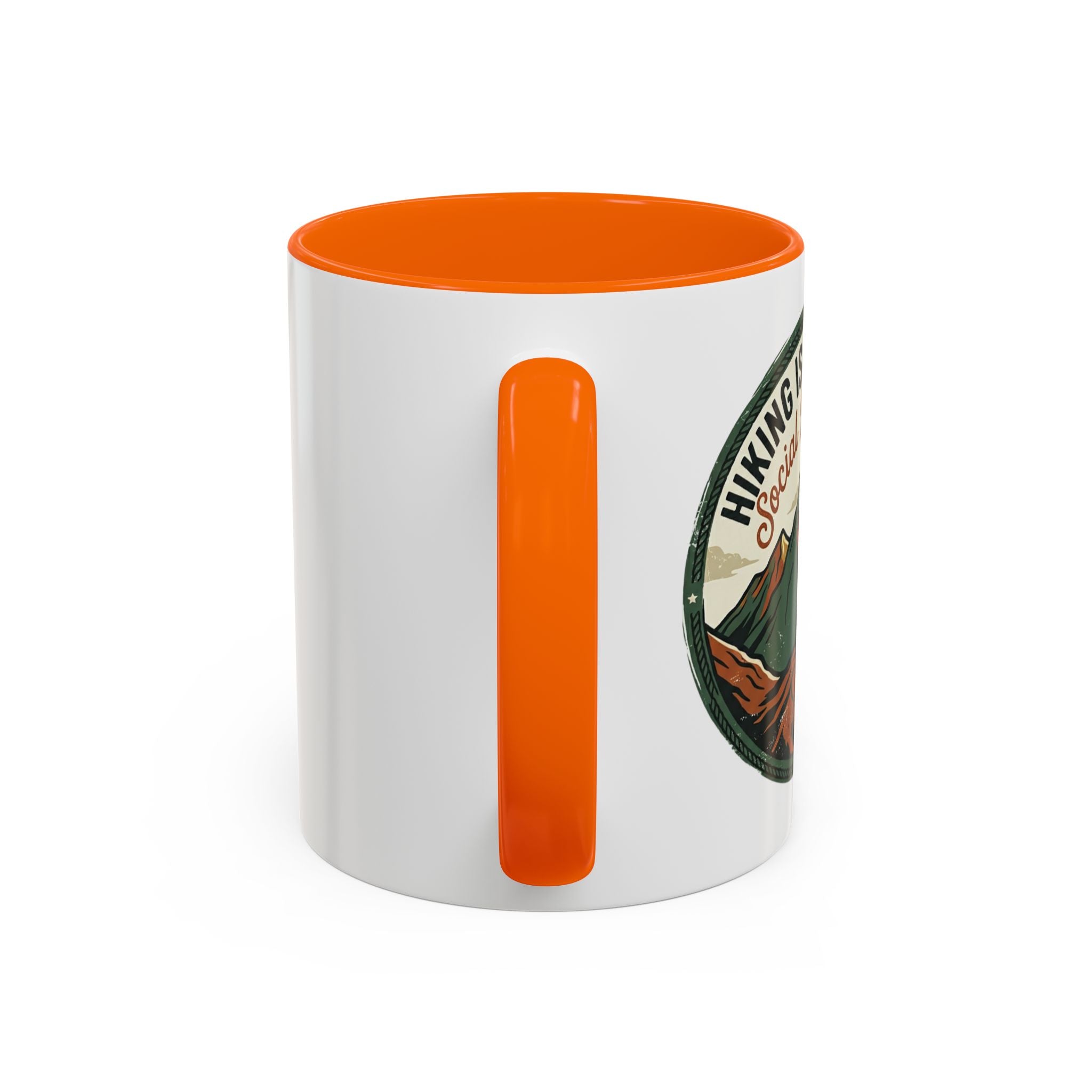 Hiking is my kind of social distancing Mug (11, 15oz)