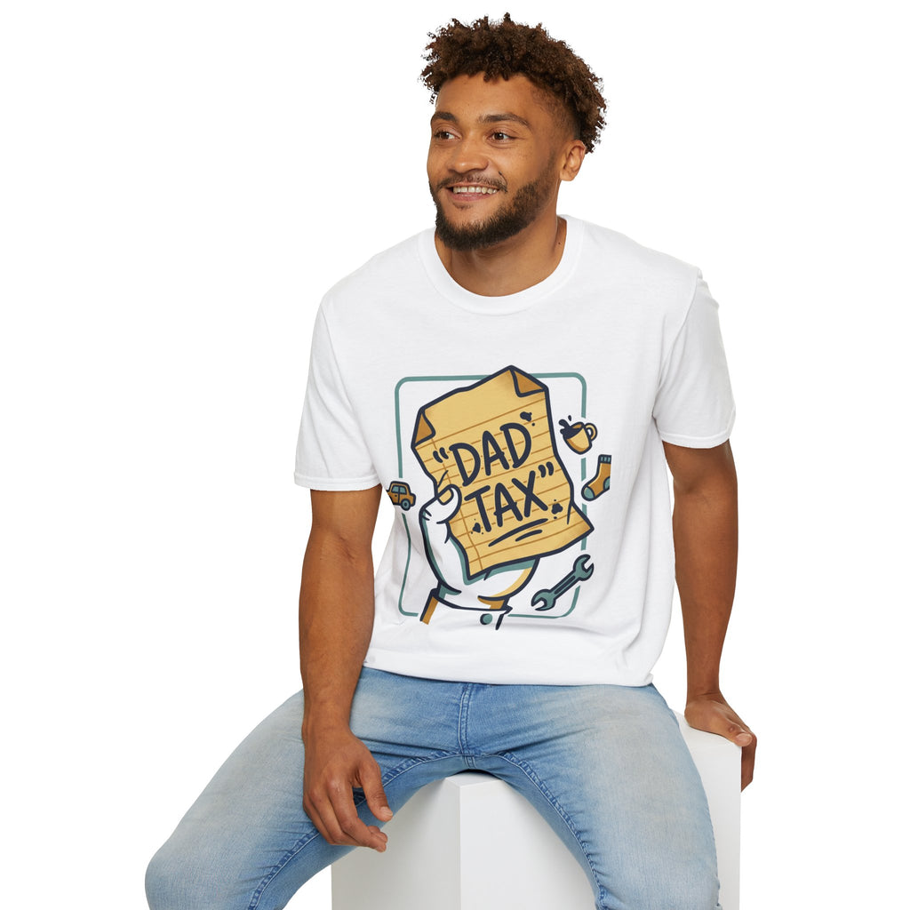 Dad Tax T-Shirt — Funny Fathers Day Tee with ‘Dad Tax’ Receipt Design