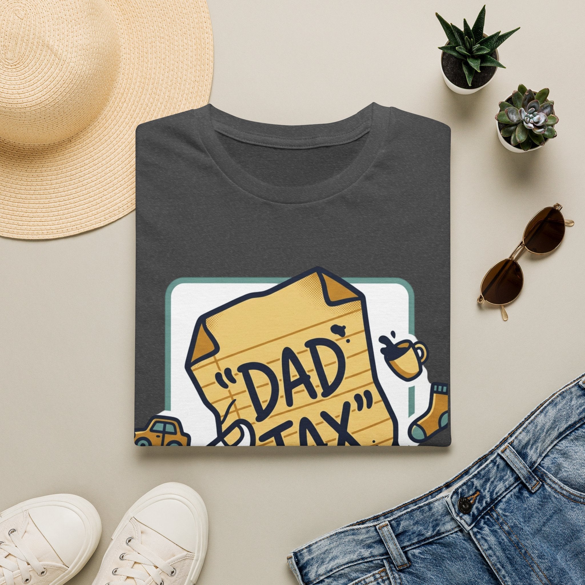 Dad Tax T-Shirt — Funny Fathers Day Tee with ‘Dad Tax’ Receipt Design