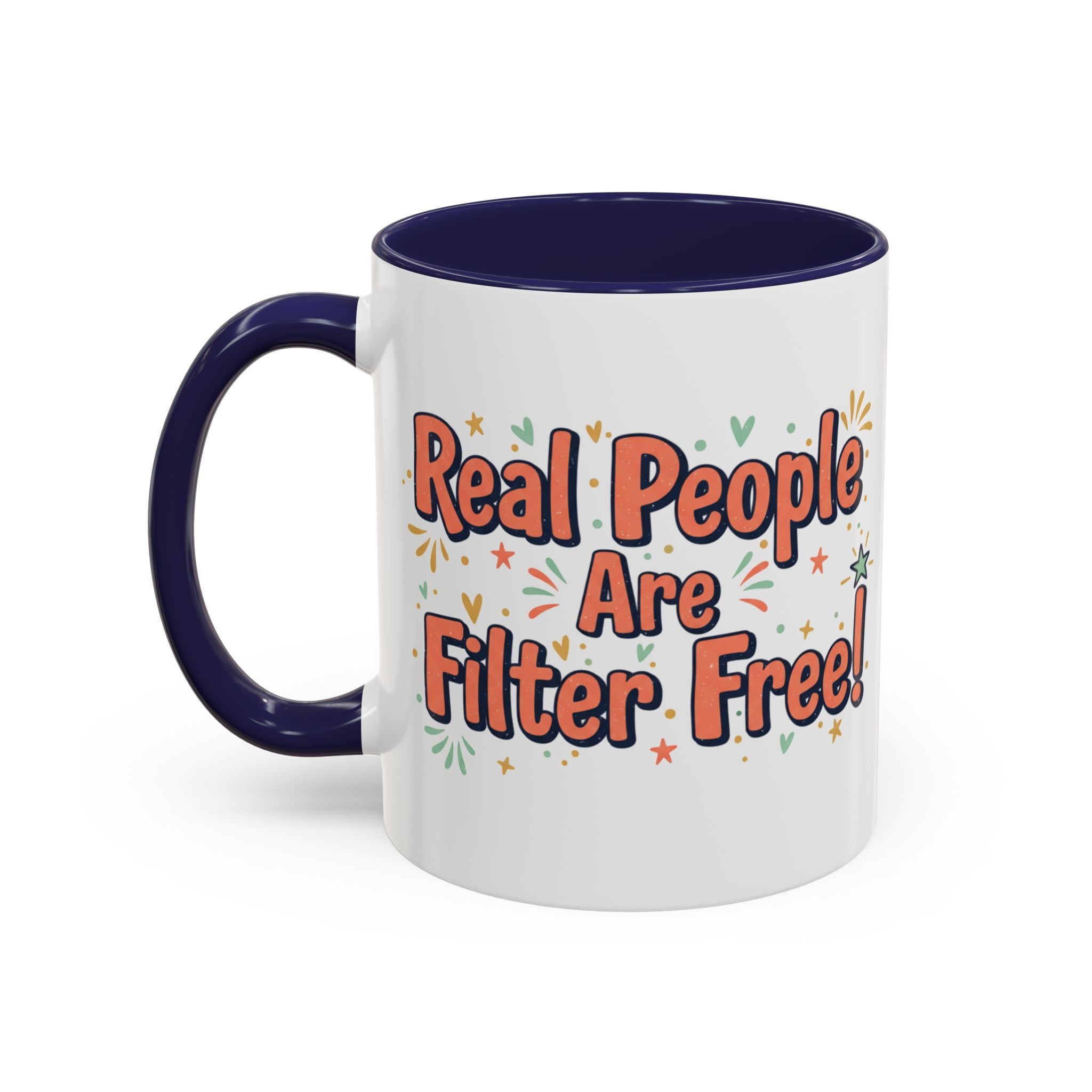 Funny People-Phobic Accent Coffee Mug — "People Make Me Tired" Retro Design (11/15 oz)