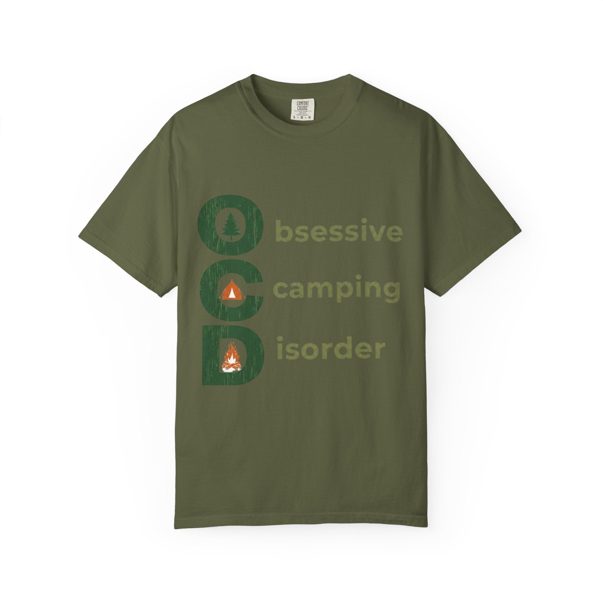 Camping T-Shirt — "Obsessive Camping Disorder" Graphic Tee (Outdoor Camper Gift)