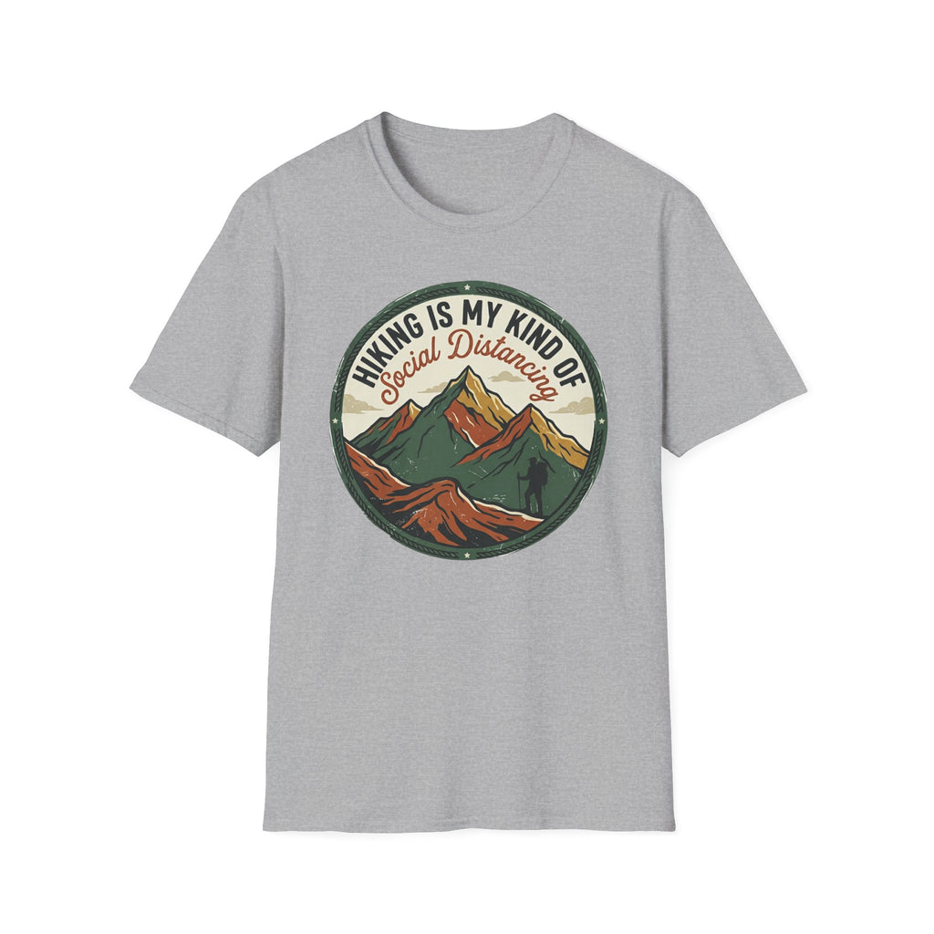 Hiking Is My Kind of Social Distancing T-Shirt — Vintage Mountain Outdoor Tee