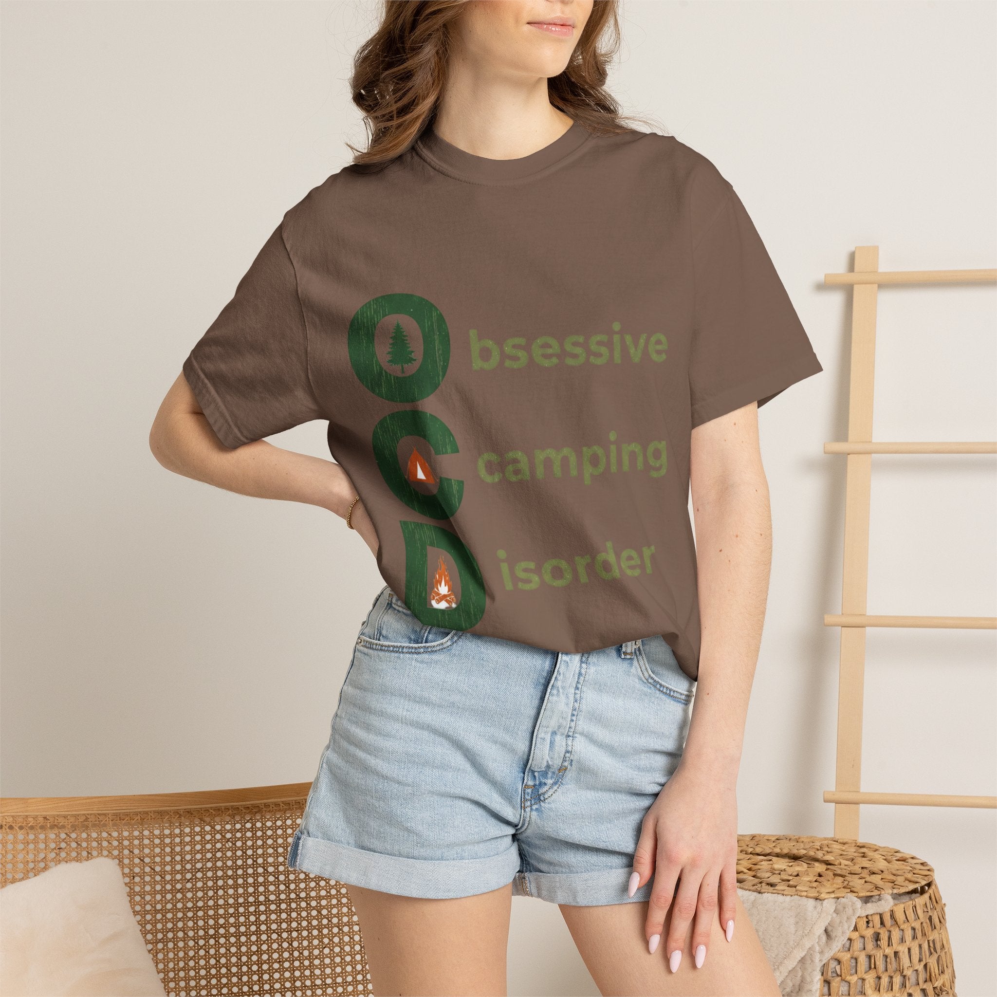 Camping T-Shirt — "Obsessive Camping Disorder" Graphic Tee (Outdoor Camper Gift)