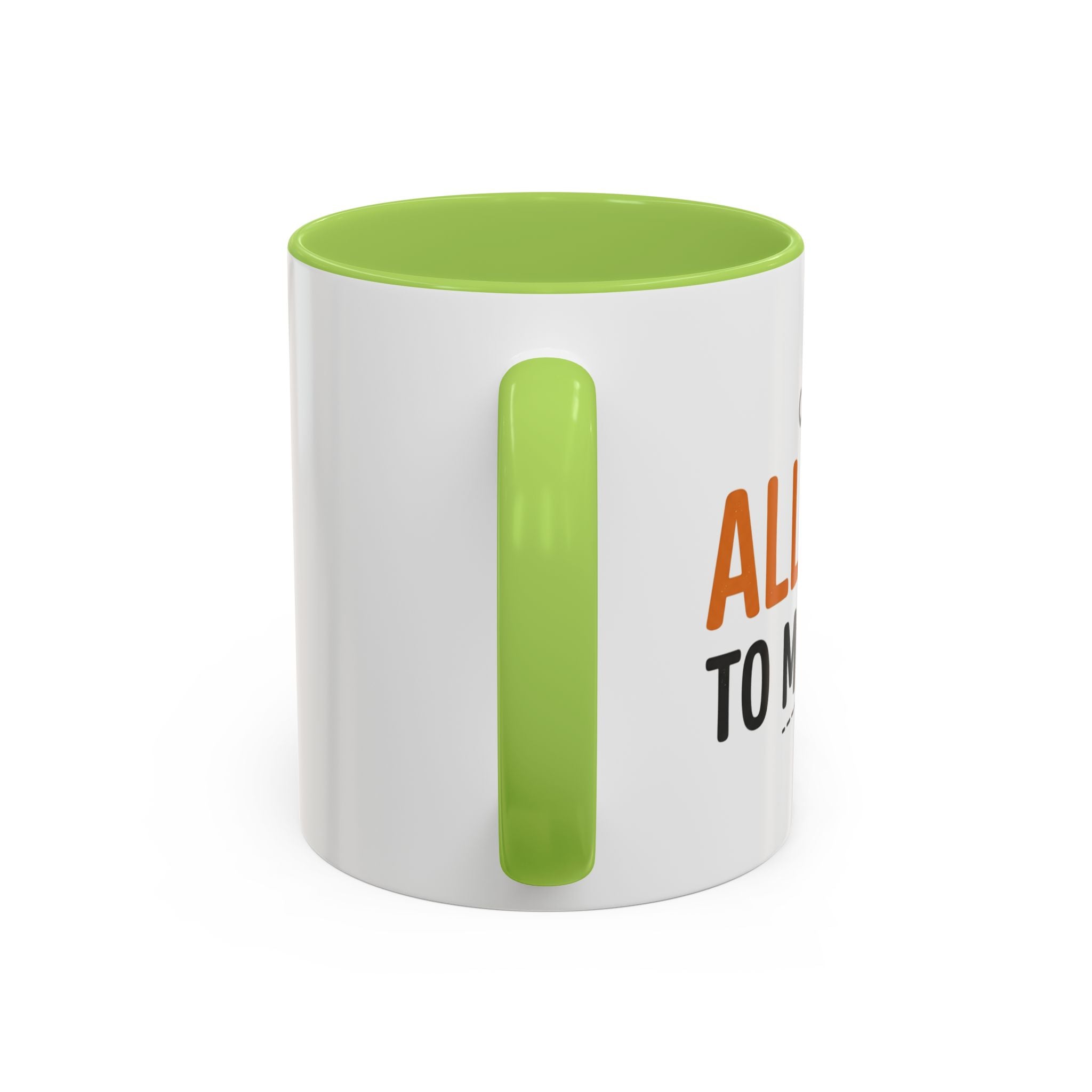 Coffee Mug — 'Im allergic to mornings' Accent Ceramic Cup