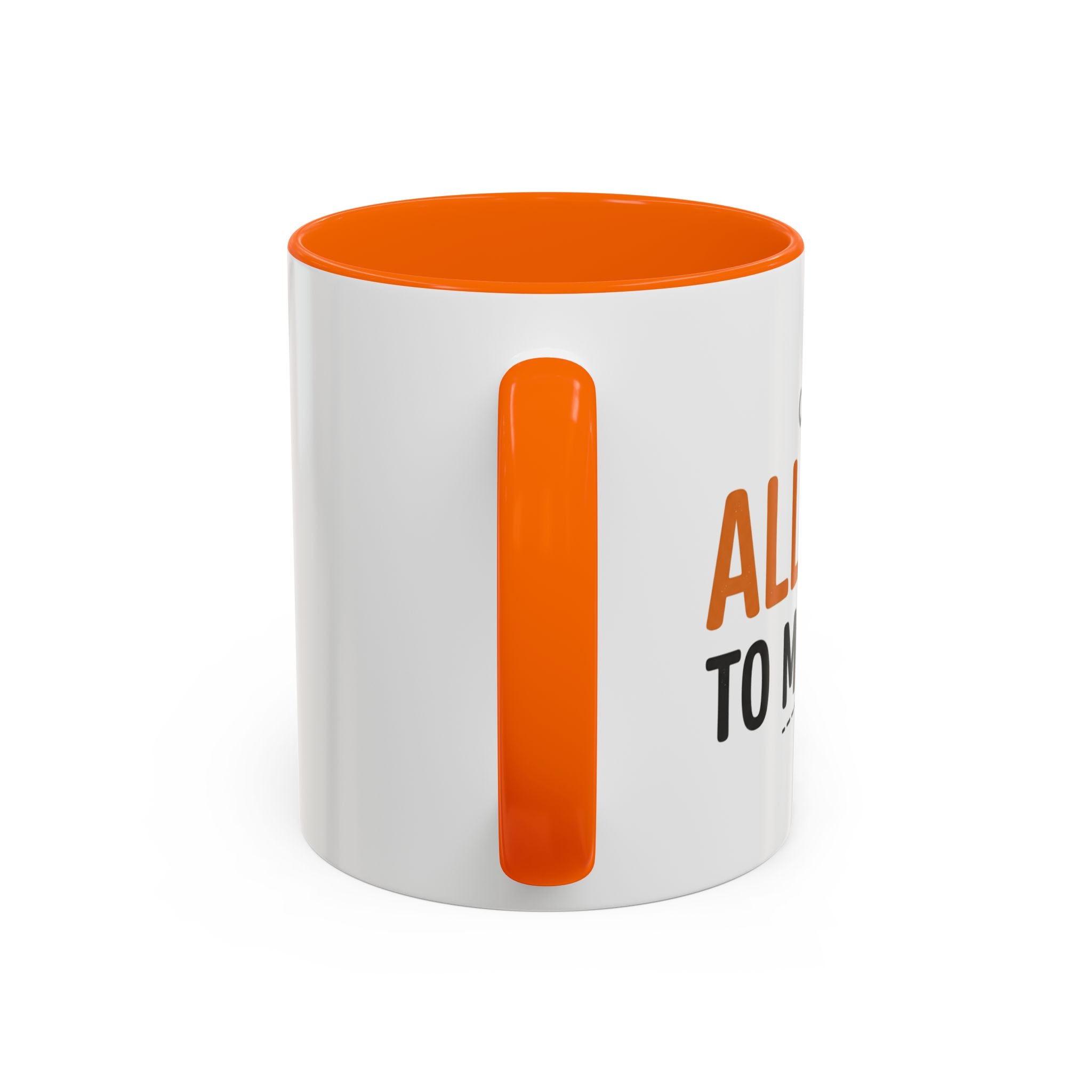 Coffee Mug — 'Im allergic to mornings' Accent Ceramic Cup