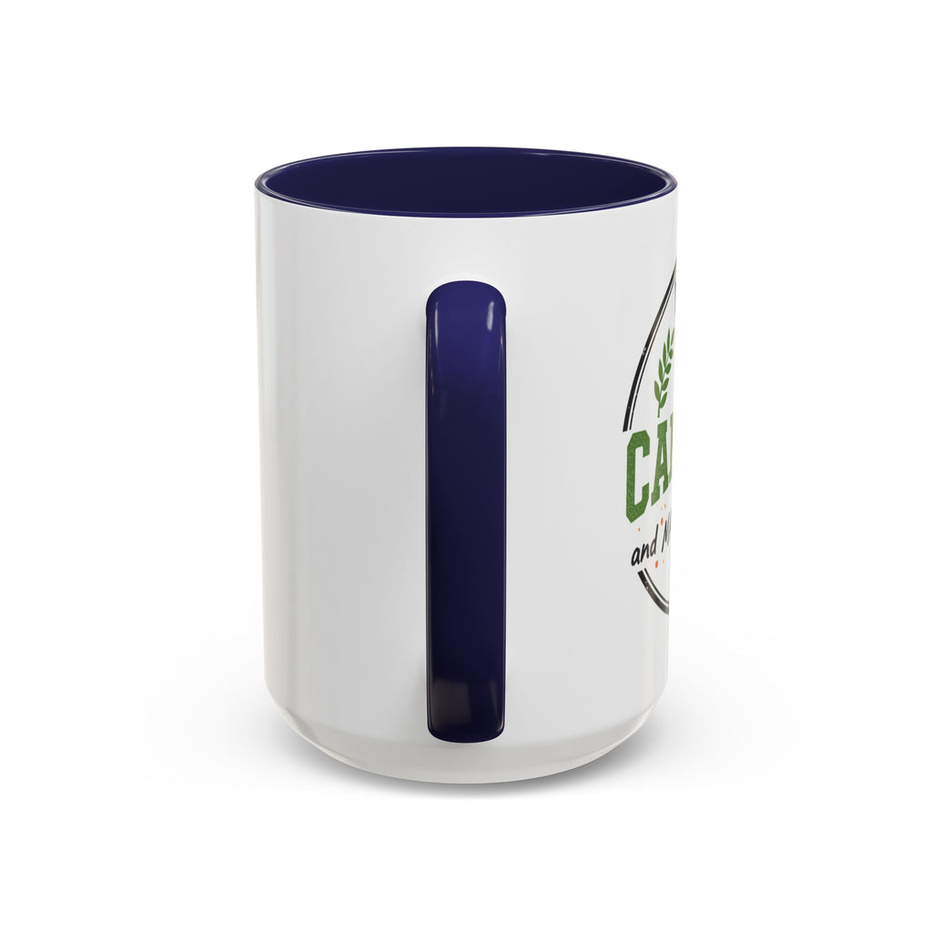 Funny Camping Accent Coffee Mug — I like CAMPING and MAYBE 3 people.