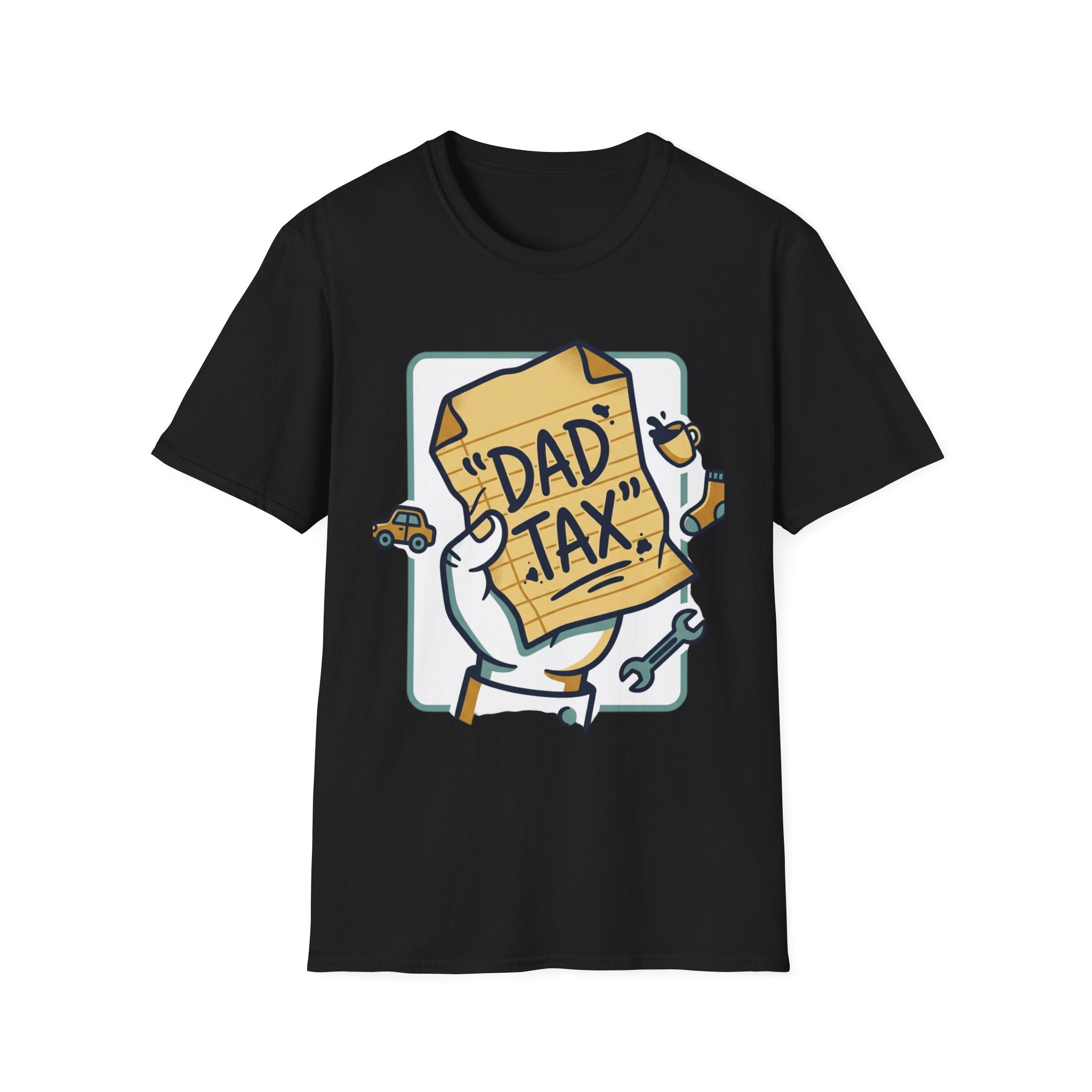 Dad Tax T-Shirt — Funny Fathers Day Tee with ‘Dad Tax’ Receipt Design