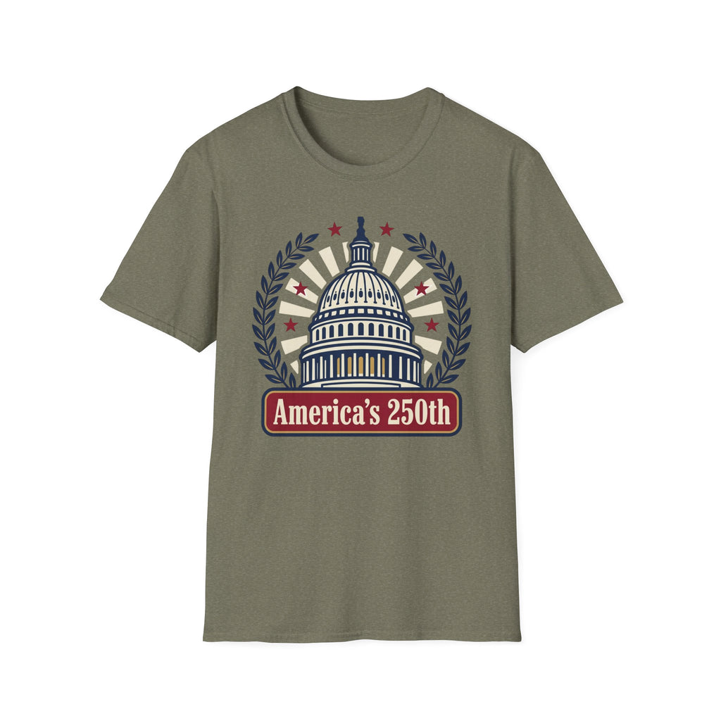 America's 250th Capitol T-Shirt — Patriotic USA Bicentennial Celebration Tee