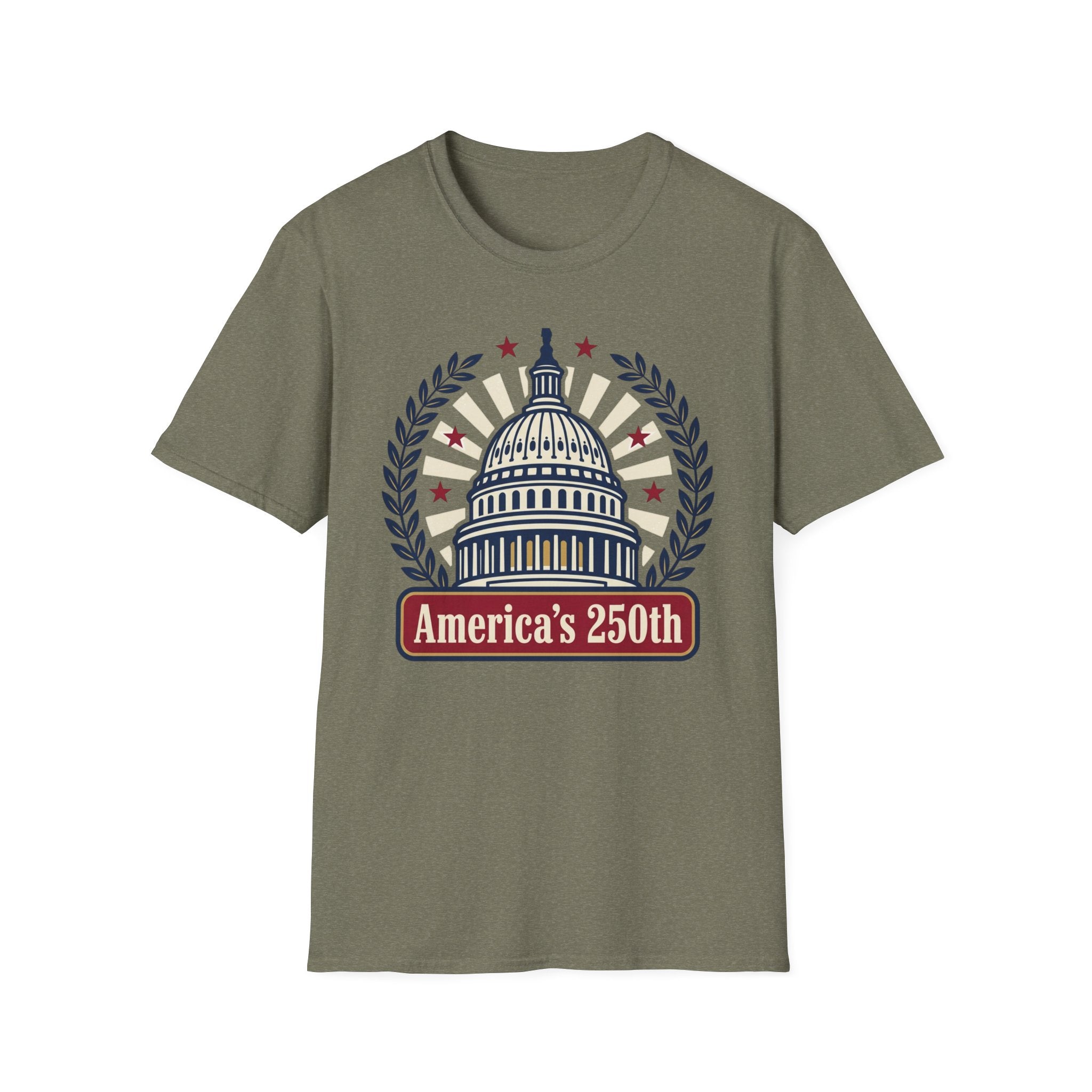 America's 250th Capitol T-Shirt — Patriotic USA Bicentennial Celebration Tee