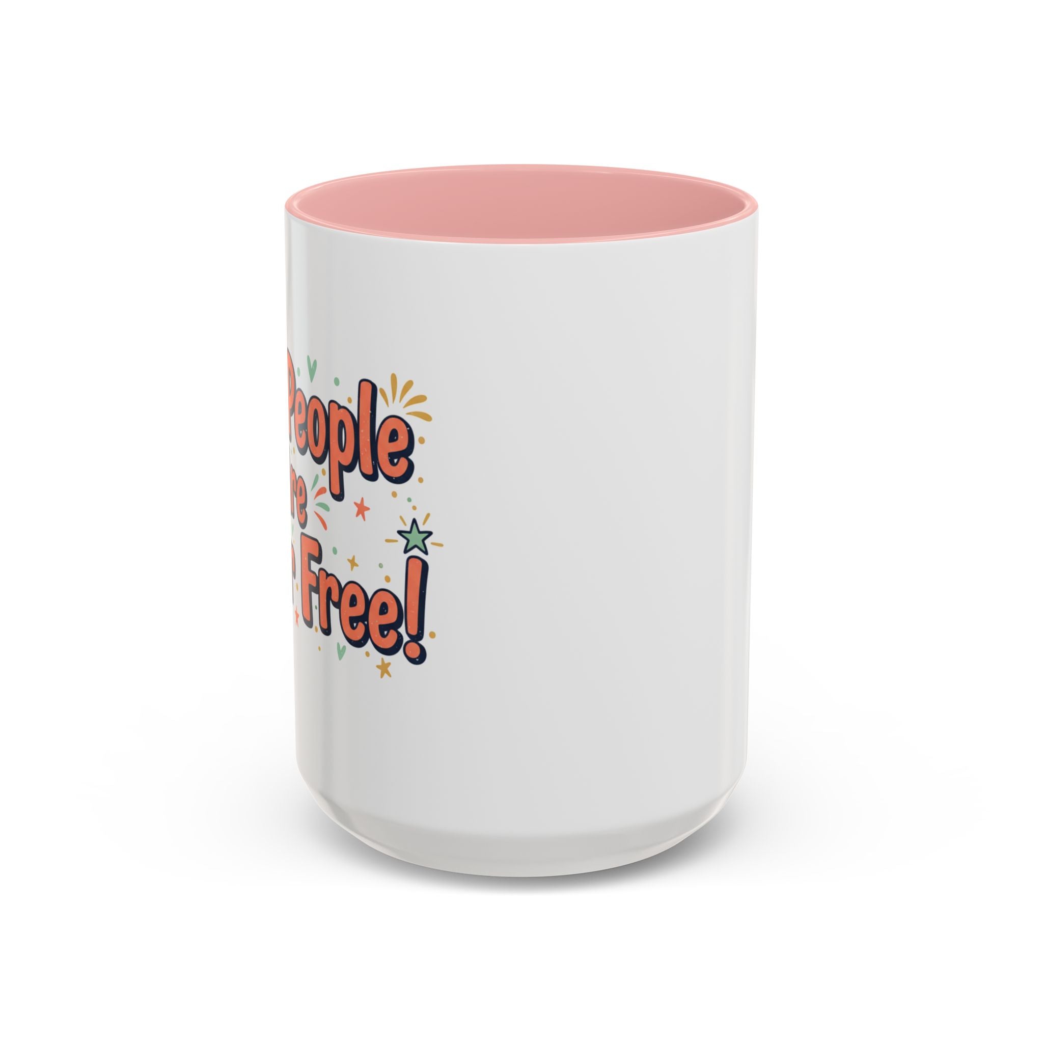 Funny People-Phobic Accent Coffee Mug — "People Make Me Tired" Retro Design (11/15 oz)