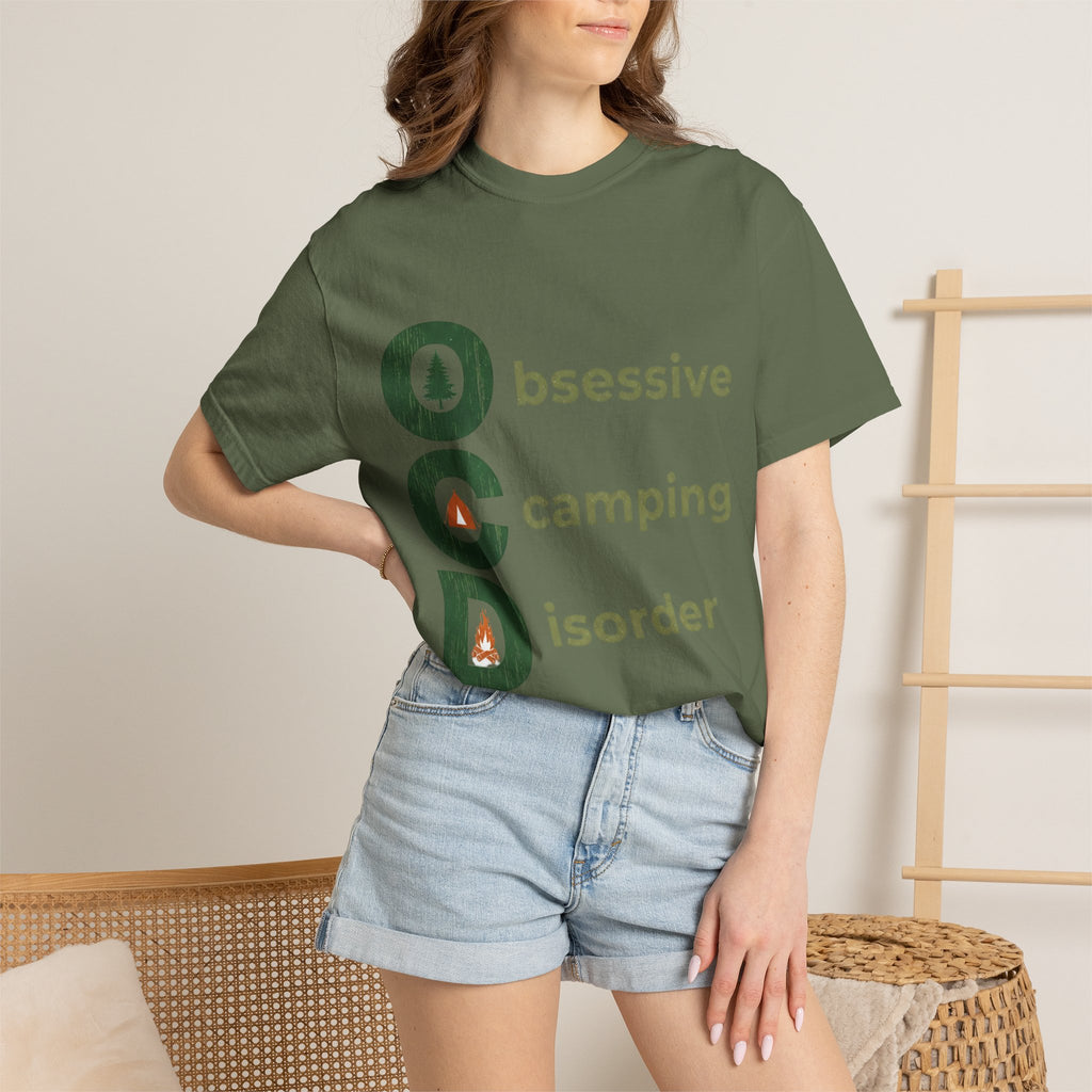 Camping T-Shirt — "Obsessive Camping Disorder" Graphic Tee (Outdoor Camper Gift)