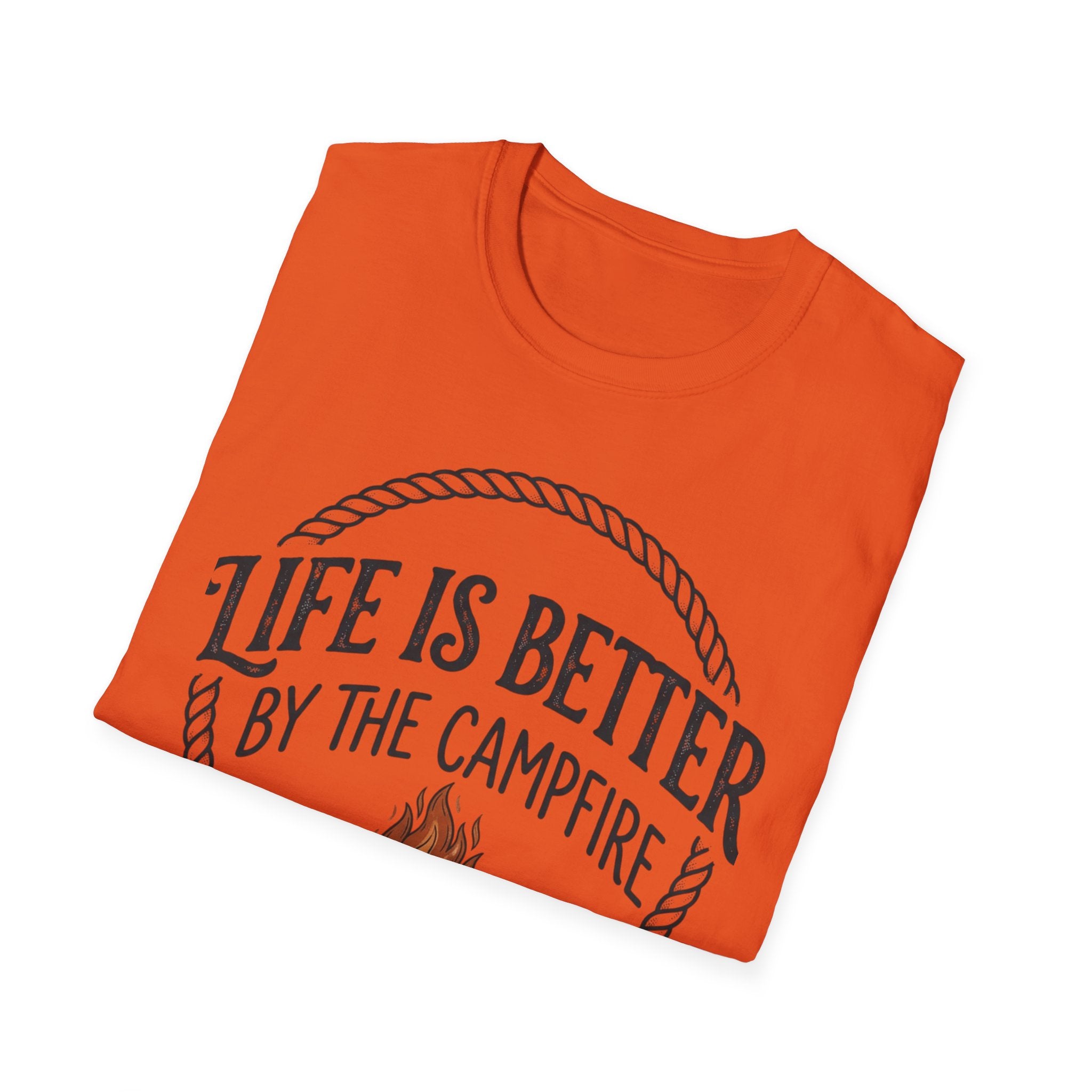 Campfire T-Shirt — "Life Is Better by the Campfire" Outdoor Camping Tee