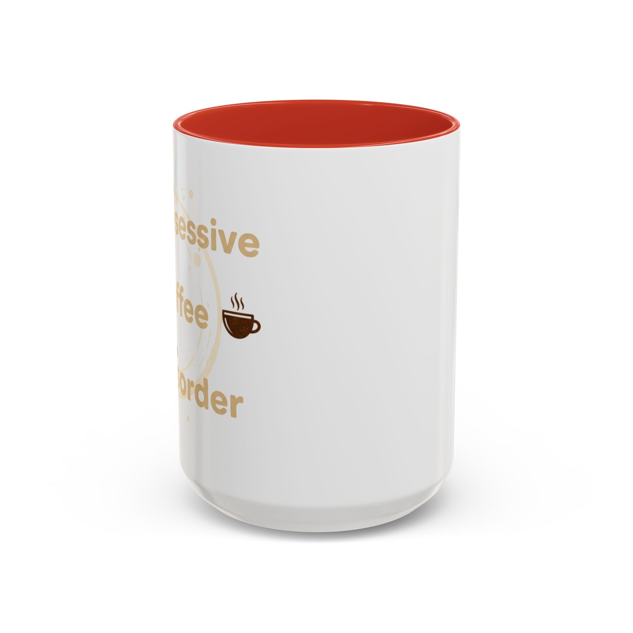 Coffee Mug — "Obsessive Coffee Disorder" Accent Ceramic Mug (11/15oz)
