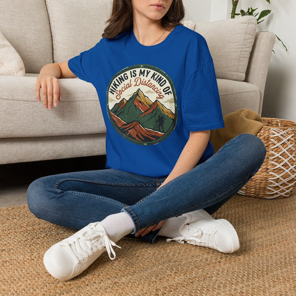 Hiking Is My Kind of Social Distancing T-Shirt — Vintage Mountain Outdoor Tee