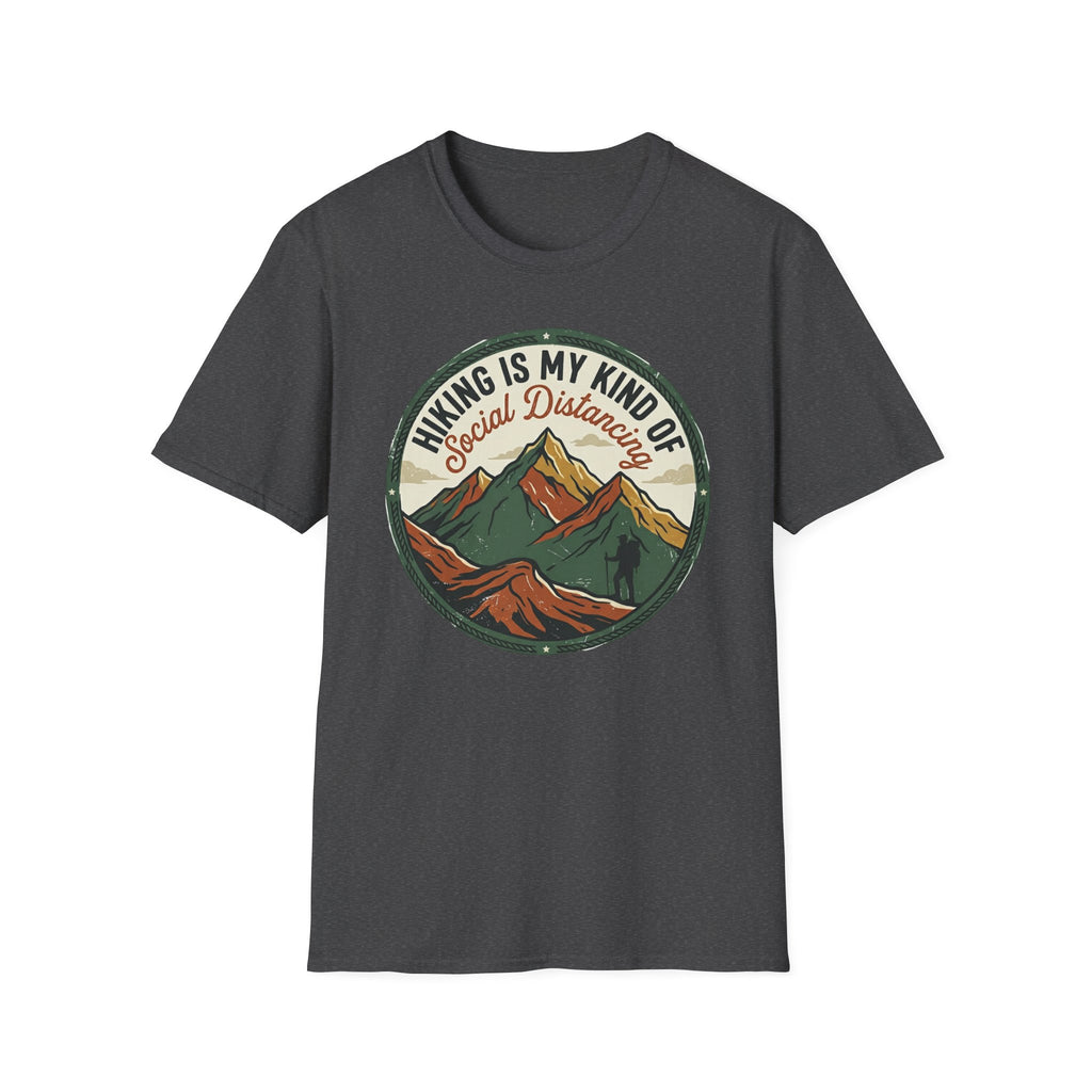 Hiking Is My Kind of Social Distancing T-Shirt — Vintage Mountain Outdoor Tee