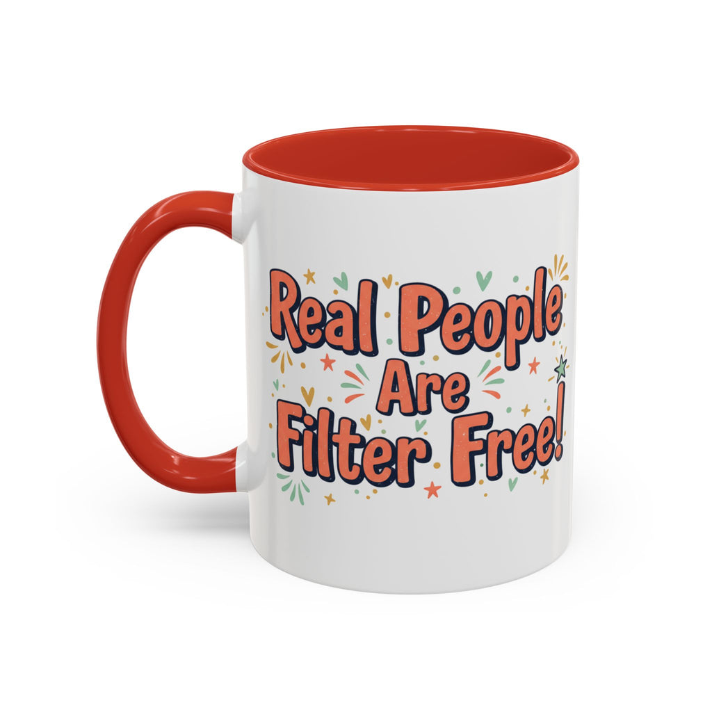 Funny People-Phobic Accent Coffee Mug — "People Make Me Tired" Retro Design (11/15 oz)