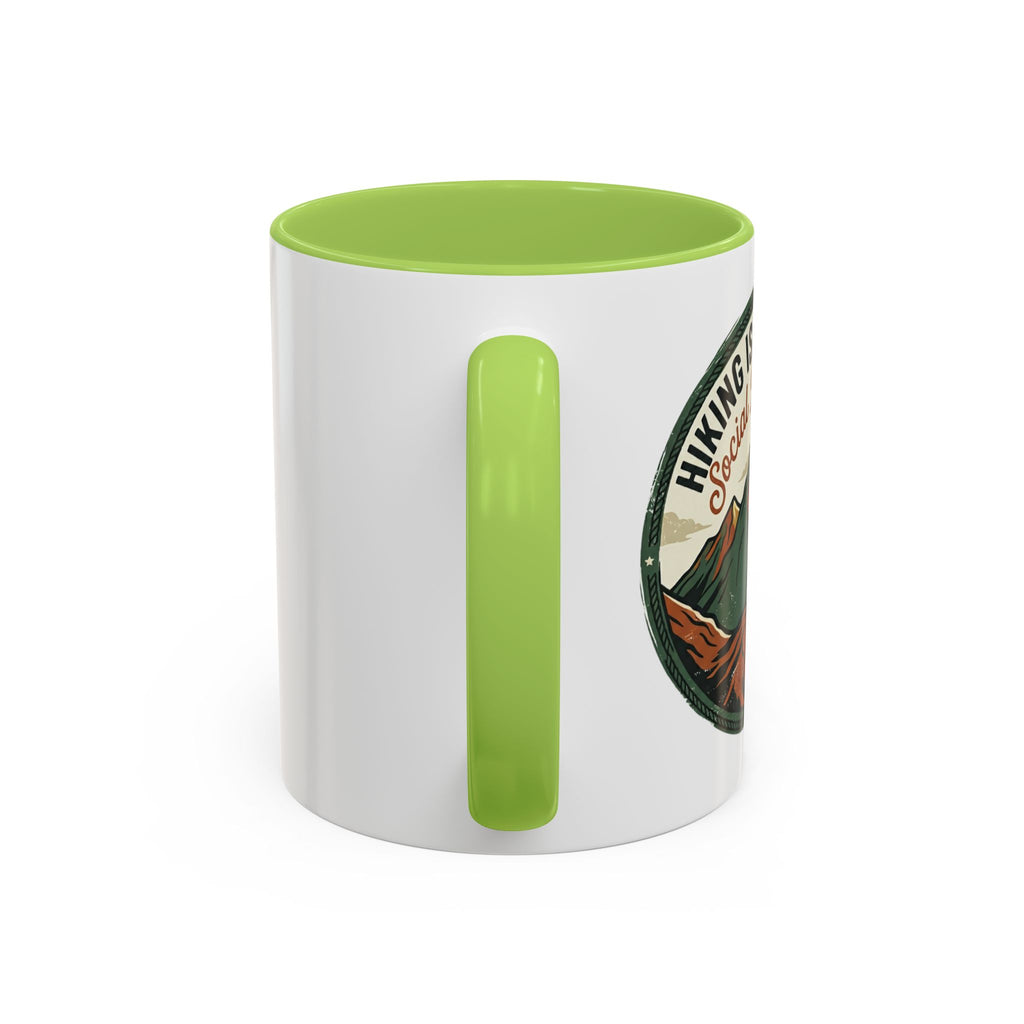 Hiking is my kind of social distancing Mug (11, 15oz)