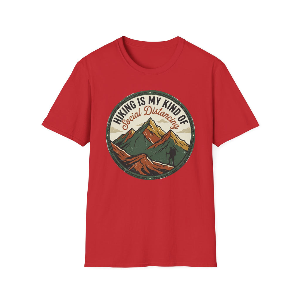 Hiking Is My Kind of Social Distancing T-Shirt — Vintage Mountain Outdoor Tee