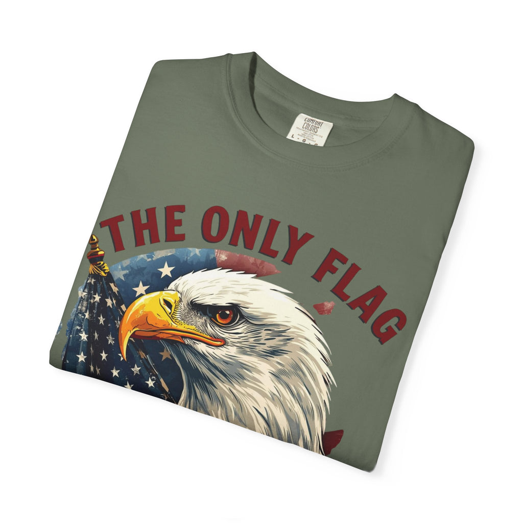 Patriotic Eagle T-Shirt — "The Only Flag I'll Stand For"