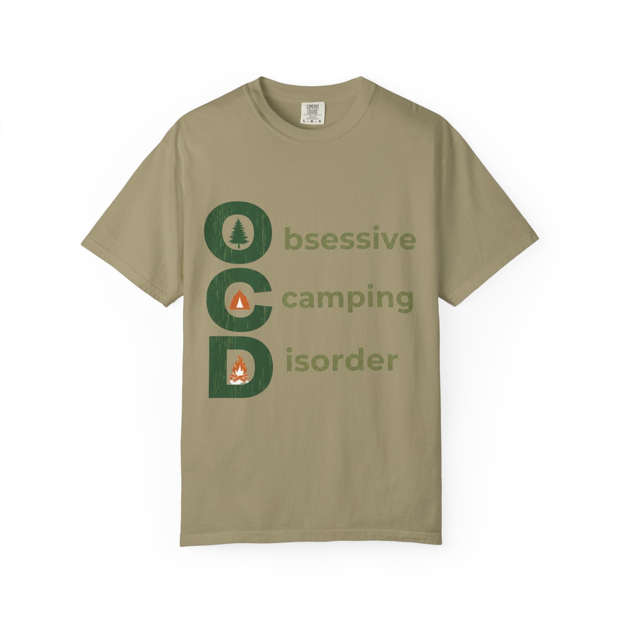 Camping T-Shirt — "Obsessive Camping Disorder" Graphic Tee (Outdoor Camper Gift)