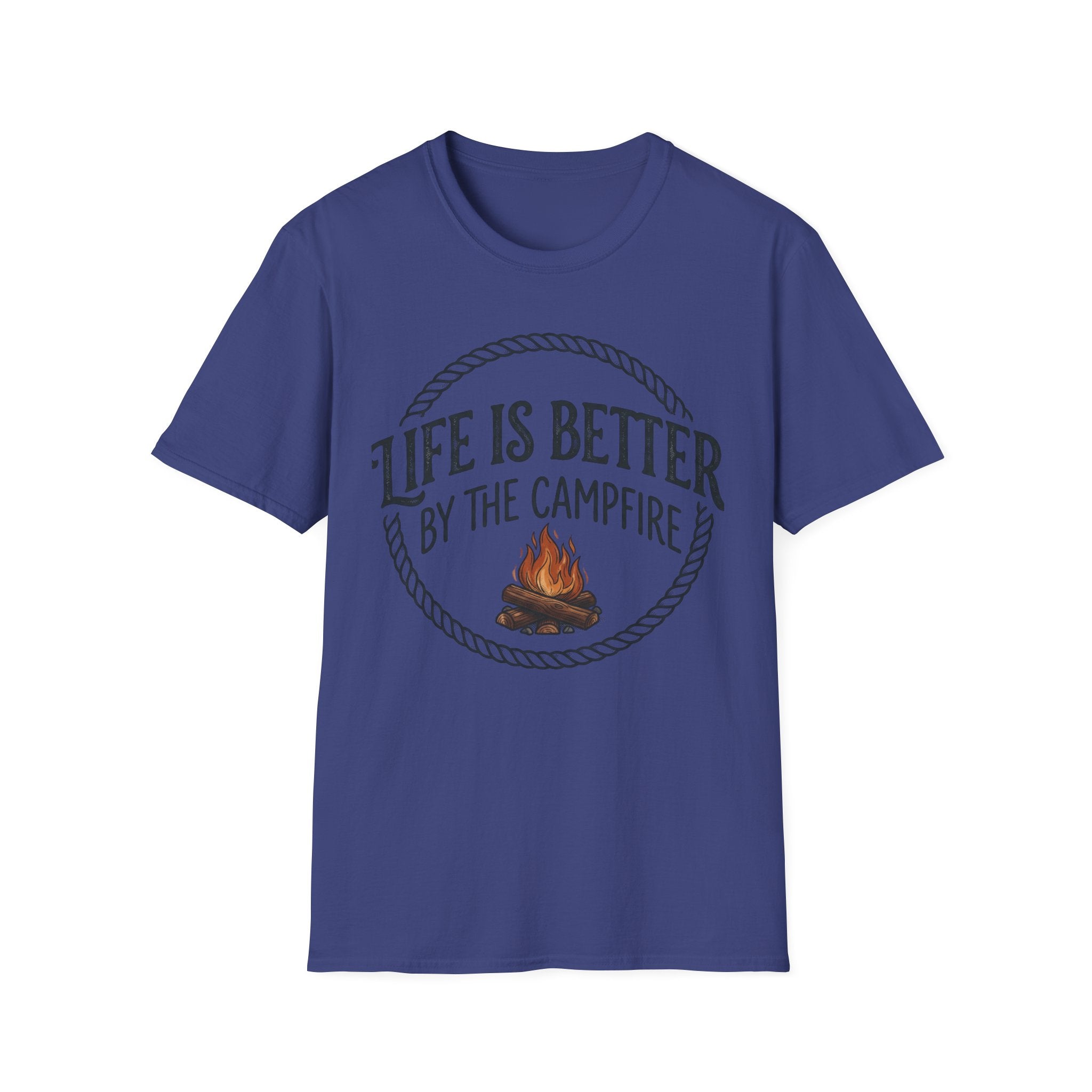 Campfire T-Shirt — "Life Is Better by the Campfire" Outdoor Camping Tee
