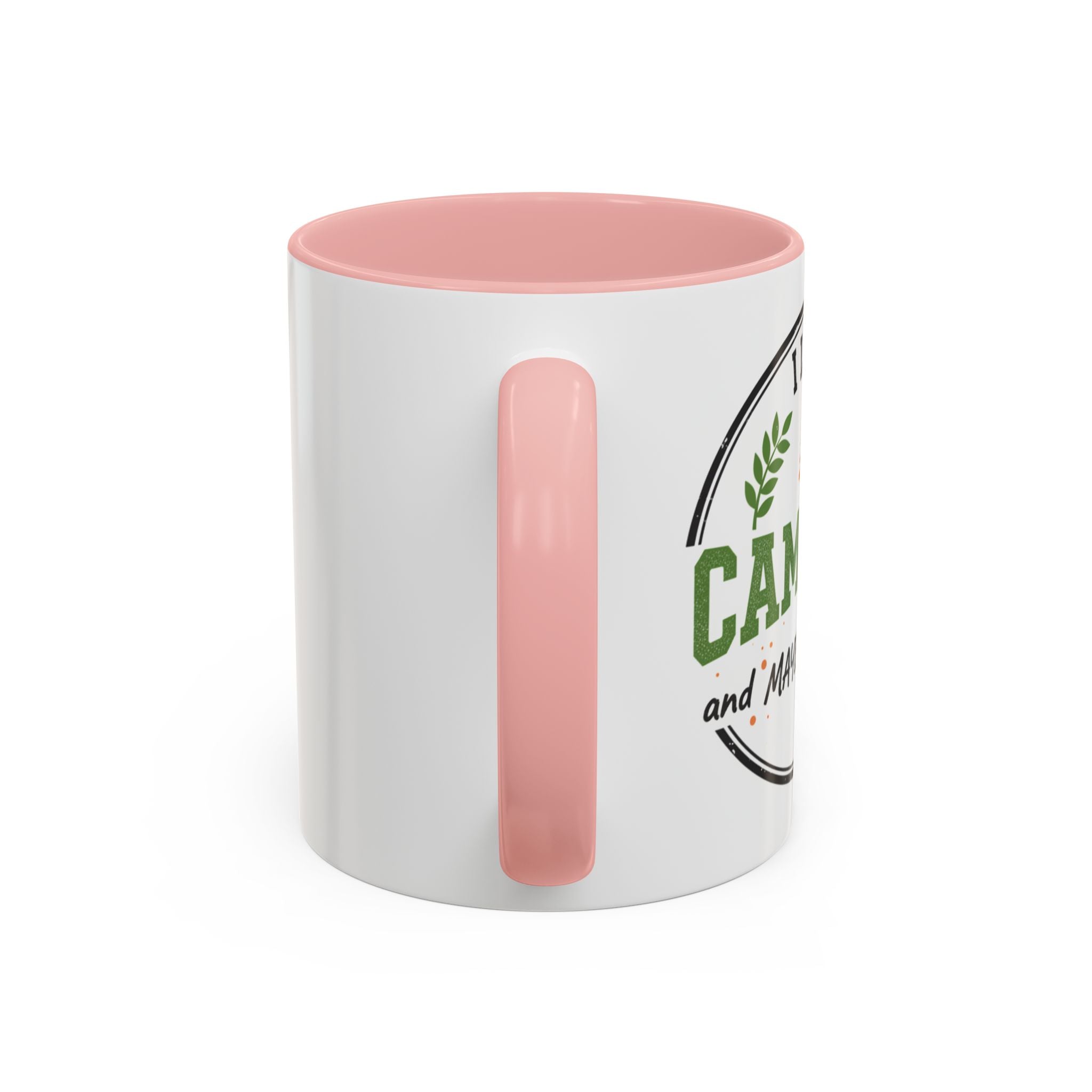 Funny Camping Accent Coffee Mug — I like CAMPING and MAYBE 3 people.