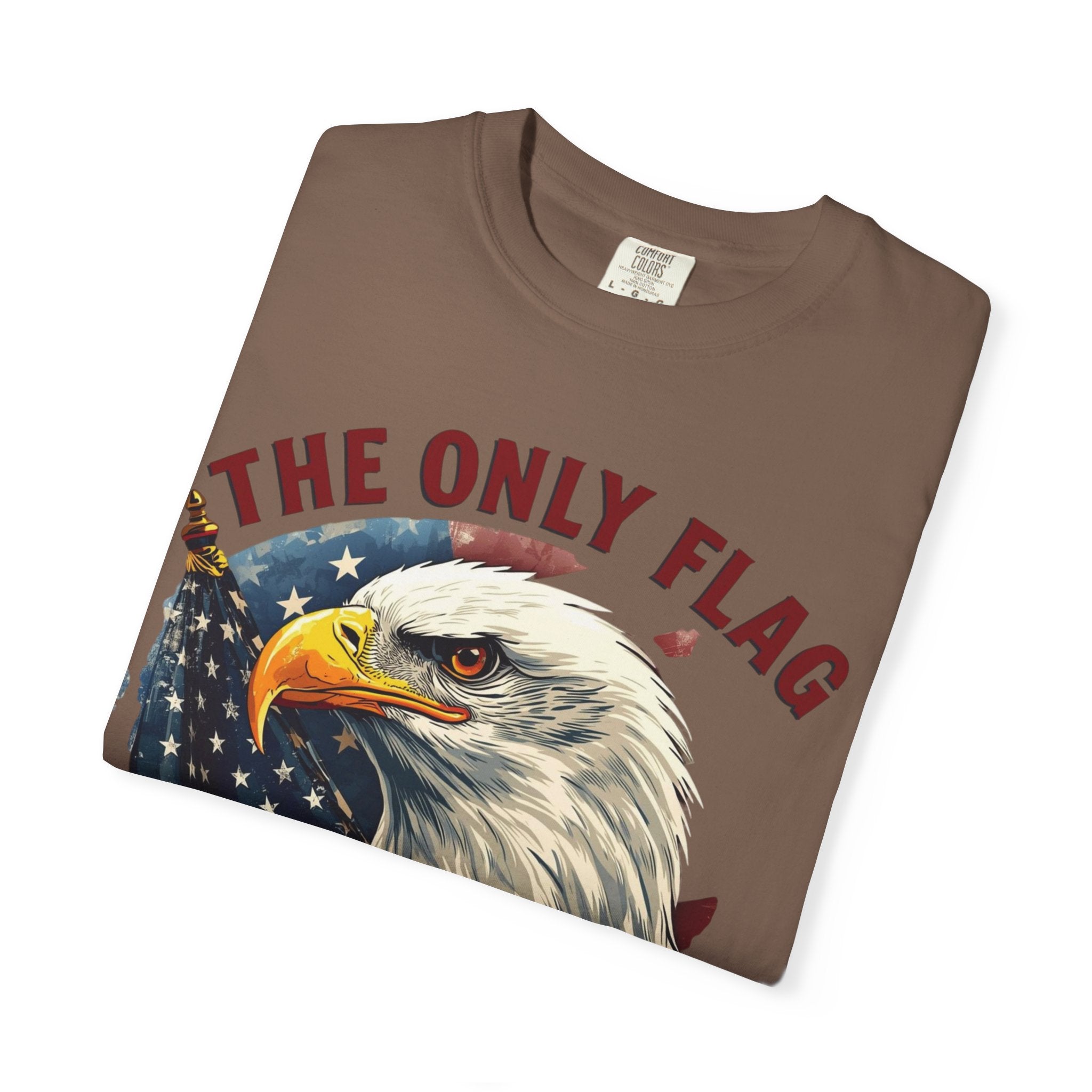 Patriotic Eagle T-Shirt — "The Only Flag I'll Stand For"