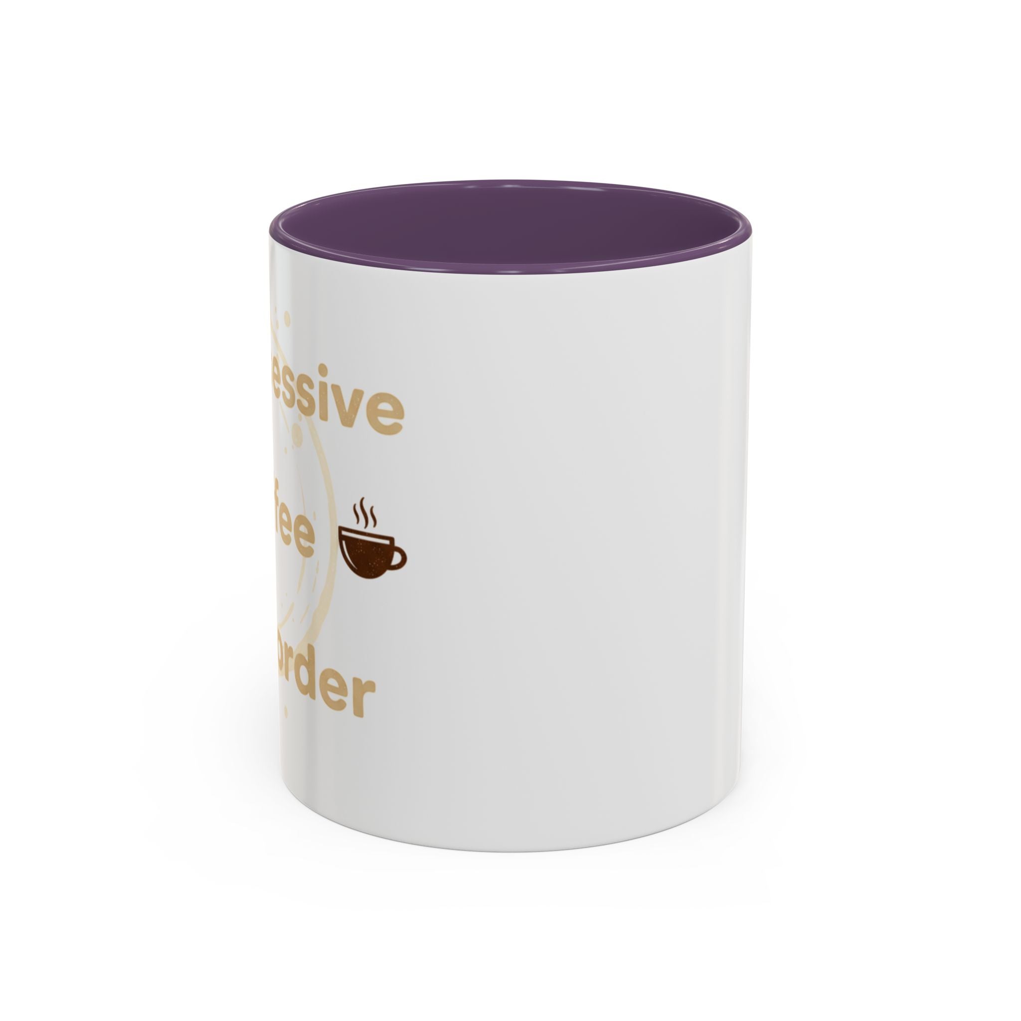 Coffee Mug — "Obsessive Coffee Disorder" Accent Ceramic Mug (11/15oz)
