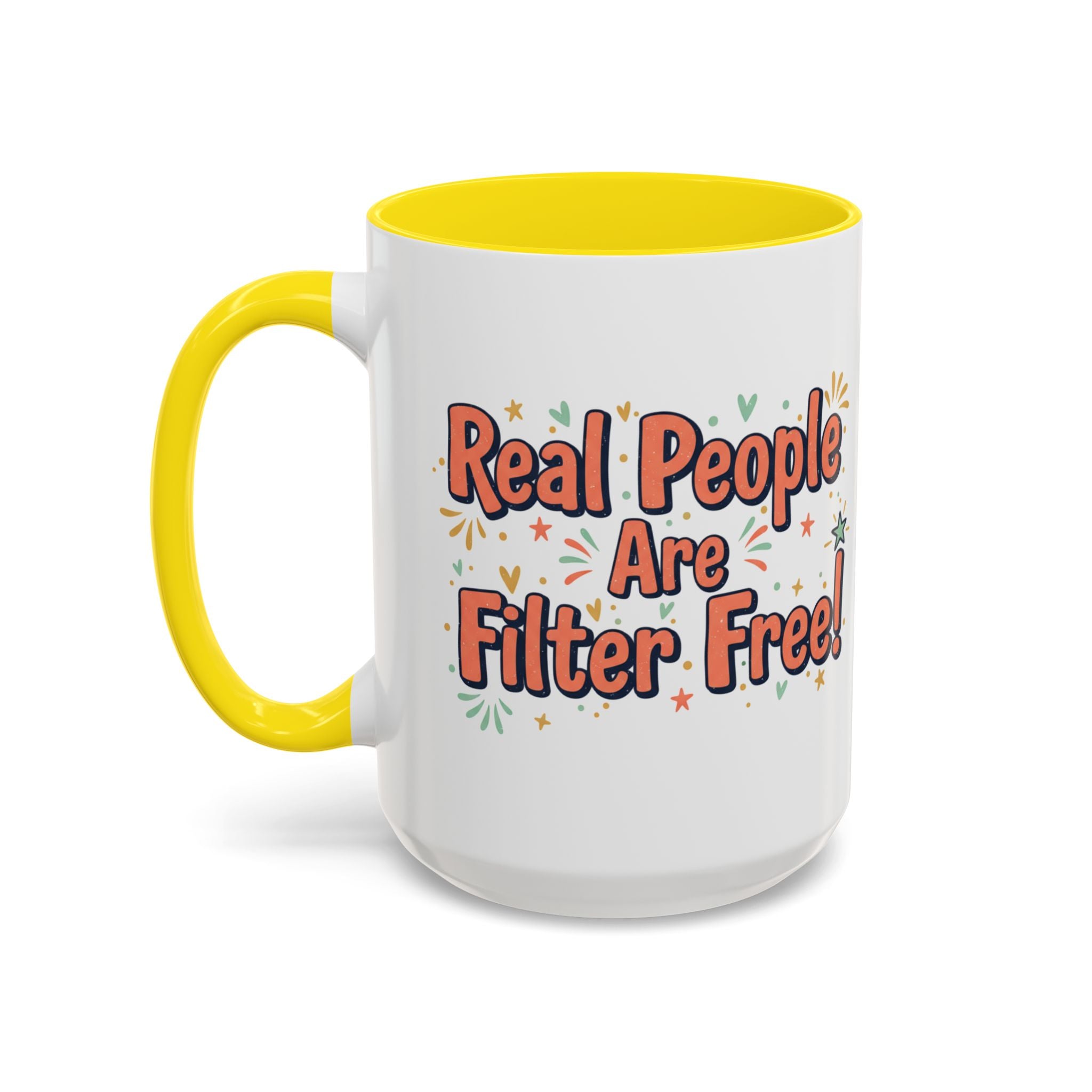 Funny People-Phobic Accent Coffee Mug — "People Make Me Tired" Retro Design (11/15 oz)