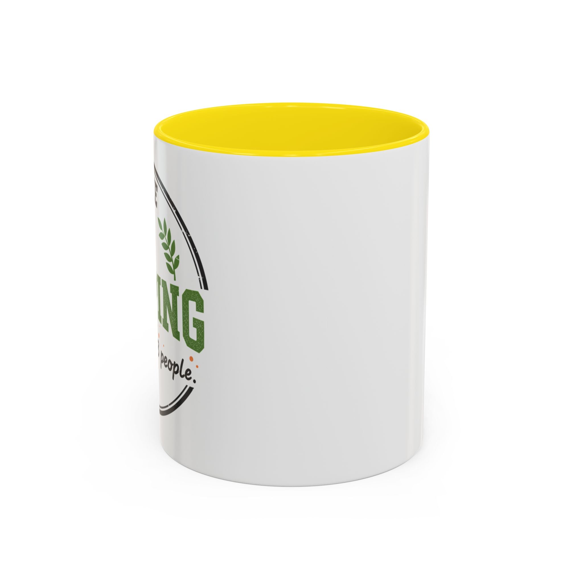 Funny Camping Accent Coffee Mug — I like CAMPING and MAYBE 3 people.