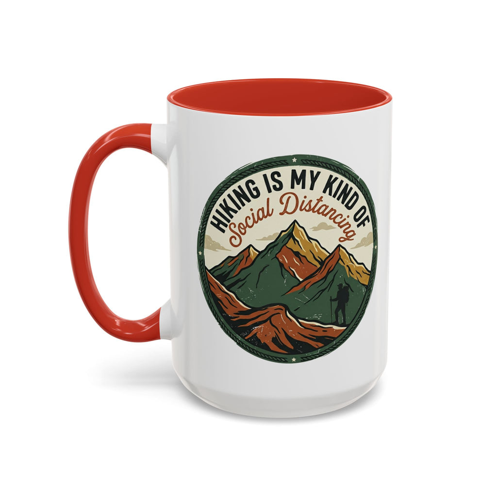 Hiking is my kind of social distancing Mug (11, 15oz)