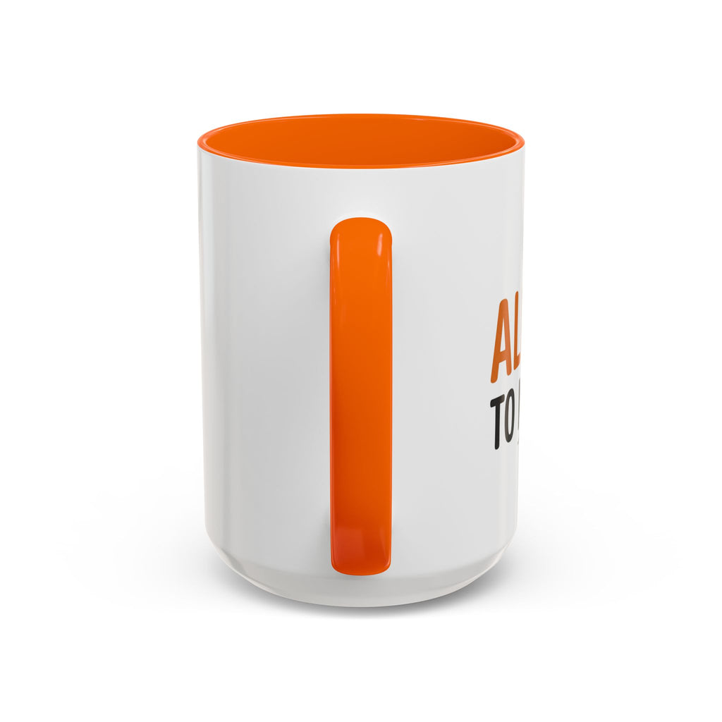 Coffee Mug — 'Im allergic to mornings' Accent Ceramic Cup