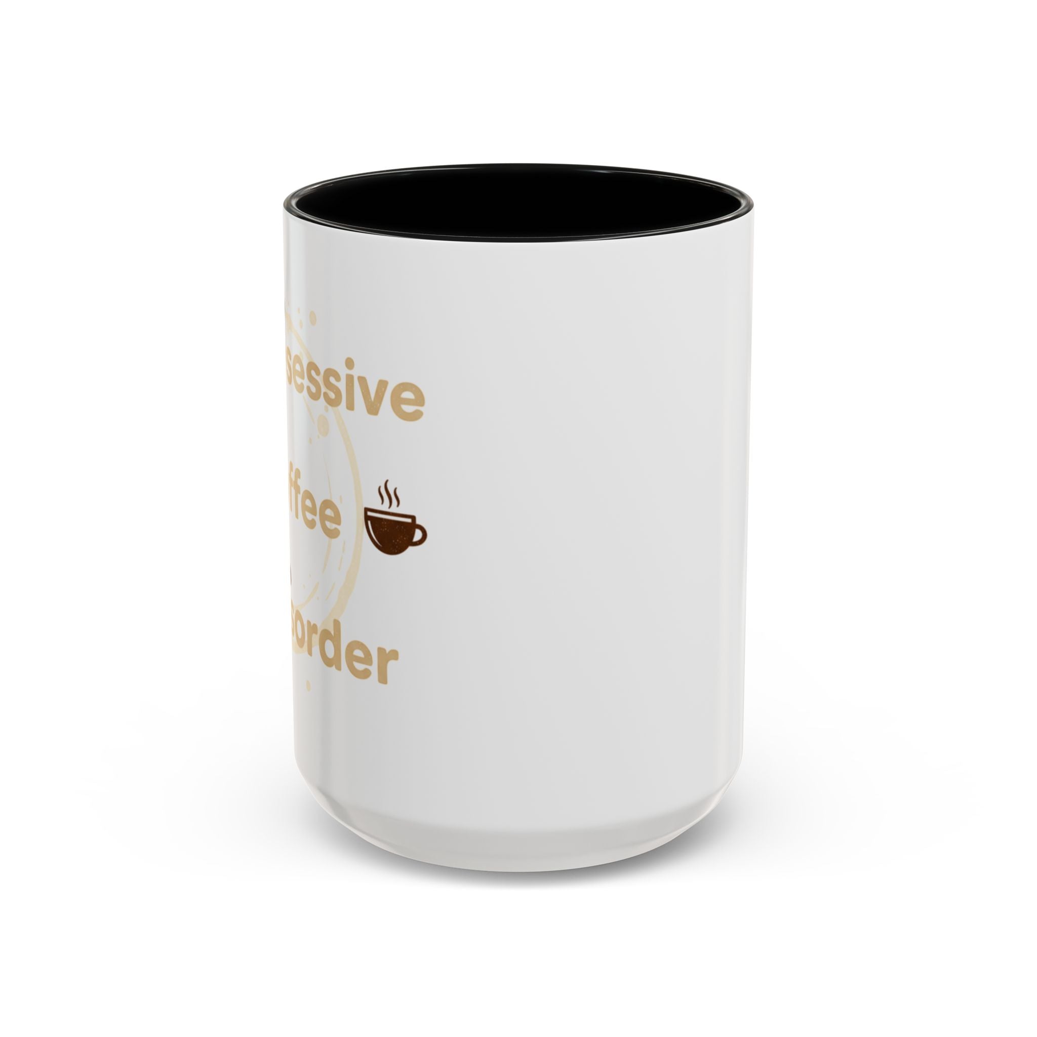 Coffee Mug — "Obsessive Coffee Disorder" Accent Ceramic Mug (11/15oz)