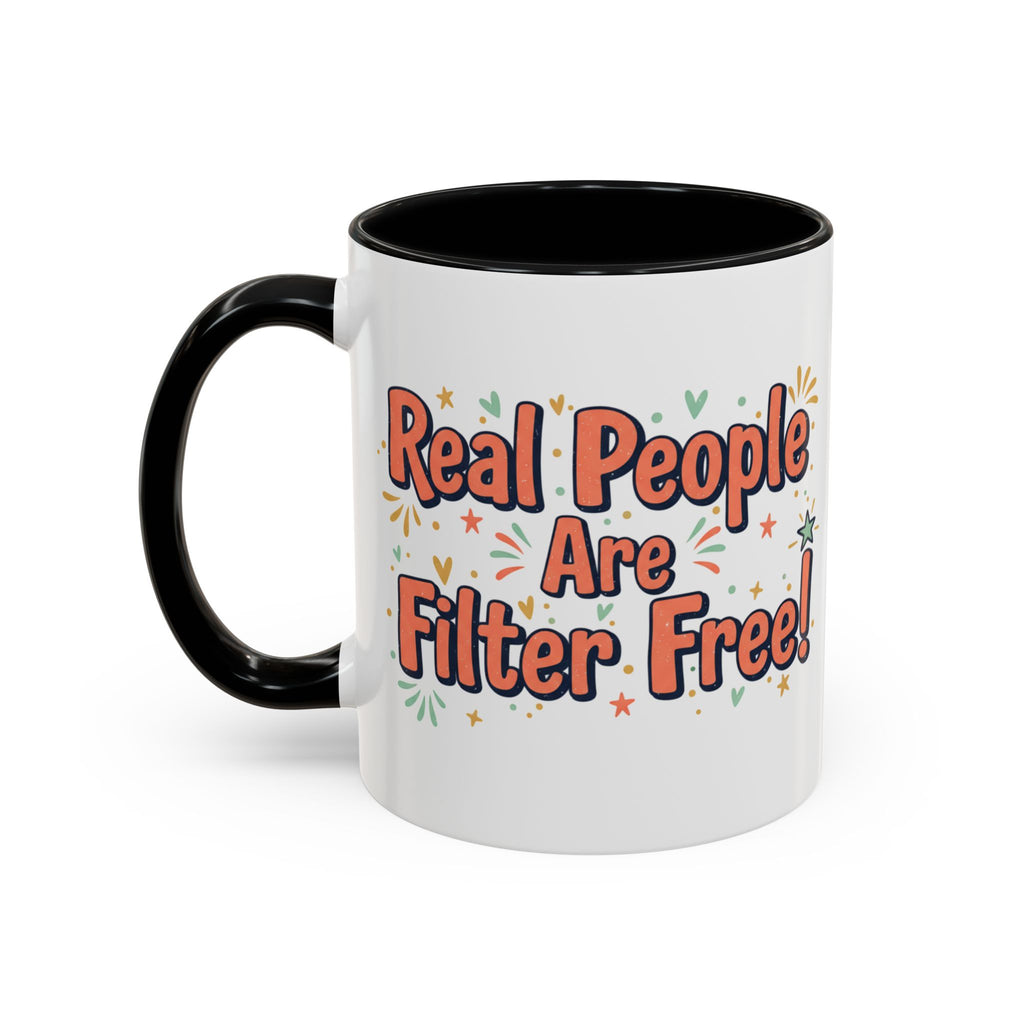 Funny People-Phobic Accent Coffee Mug — "People Make Me Tired" Retro Design (11/15 oz)