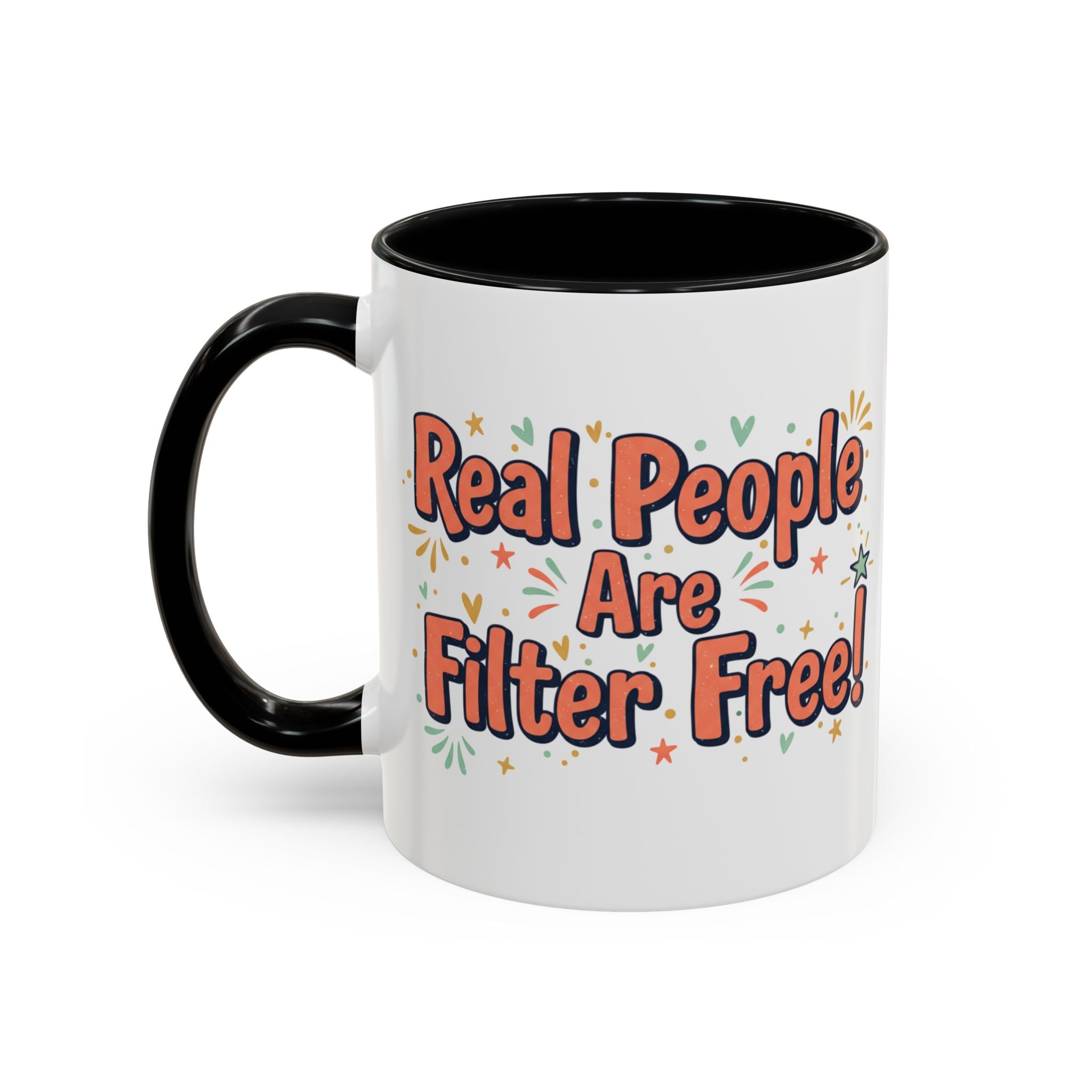 Funny People-Phobic Accent Coffee Mug — "People Make Me Tired" Retro Design (11/15 oz)
