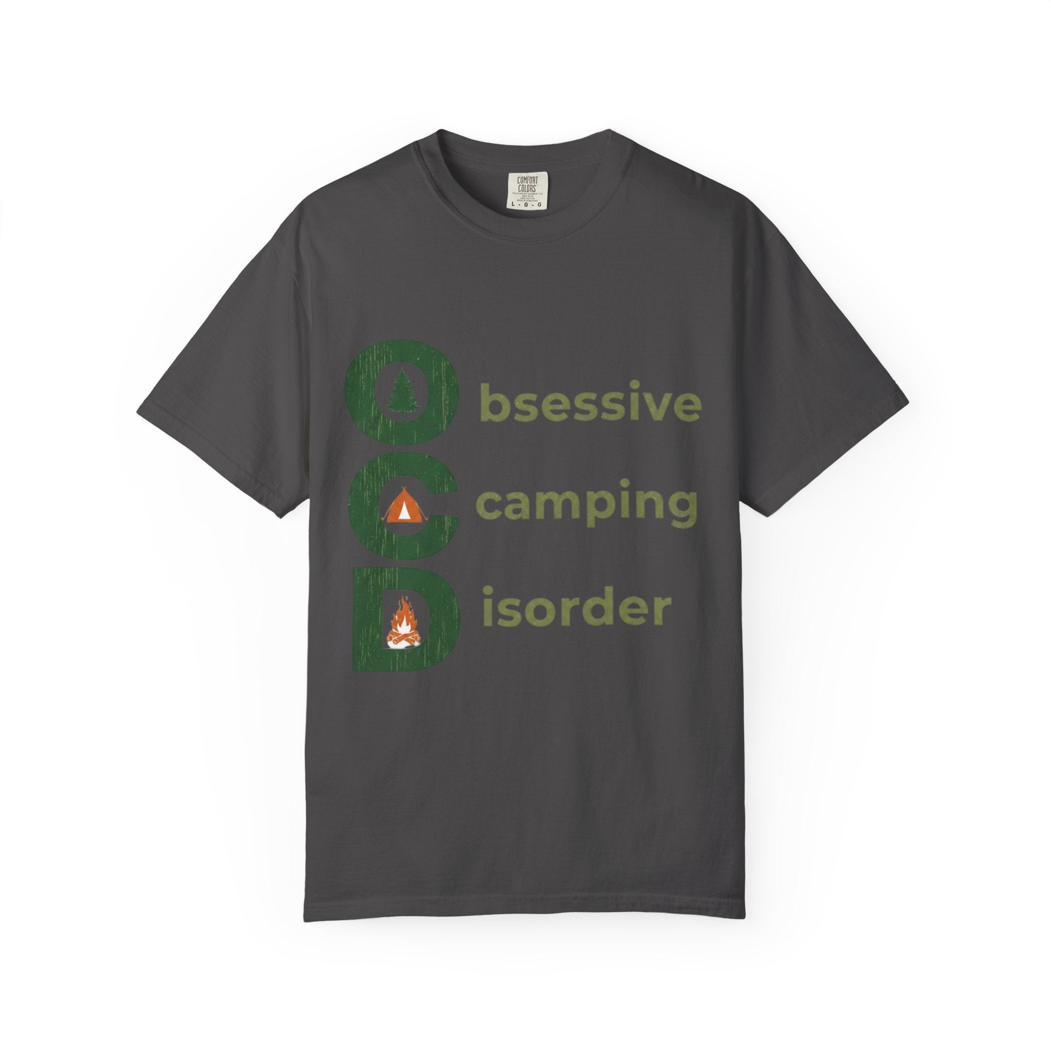 Camping T-Shirt — "Obsessive Camping Disorder" Graphic Tee (Outdoor Camper Gift)