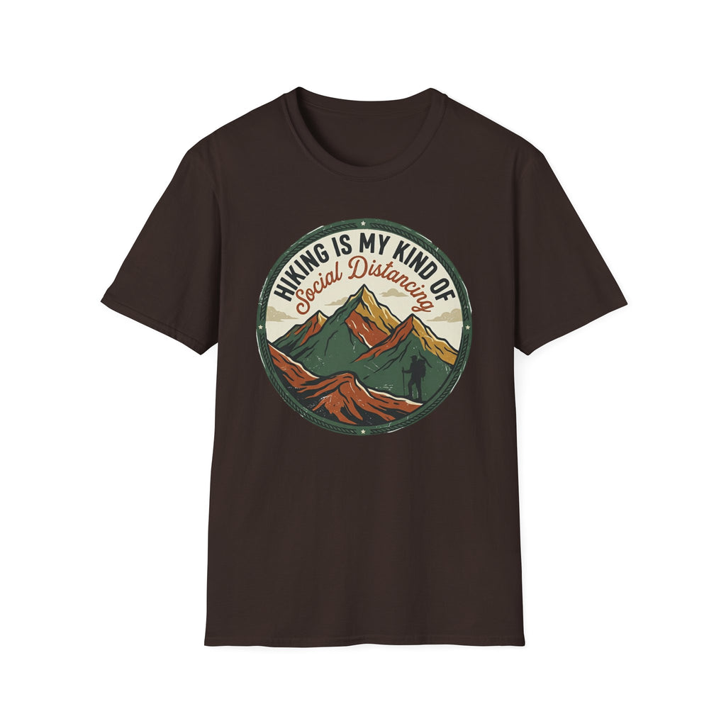 Hiking Is My Kind of Social Distancing T-Shirt — Vintage Mountain Outdoor Tee