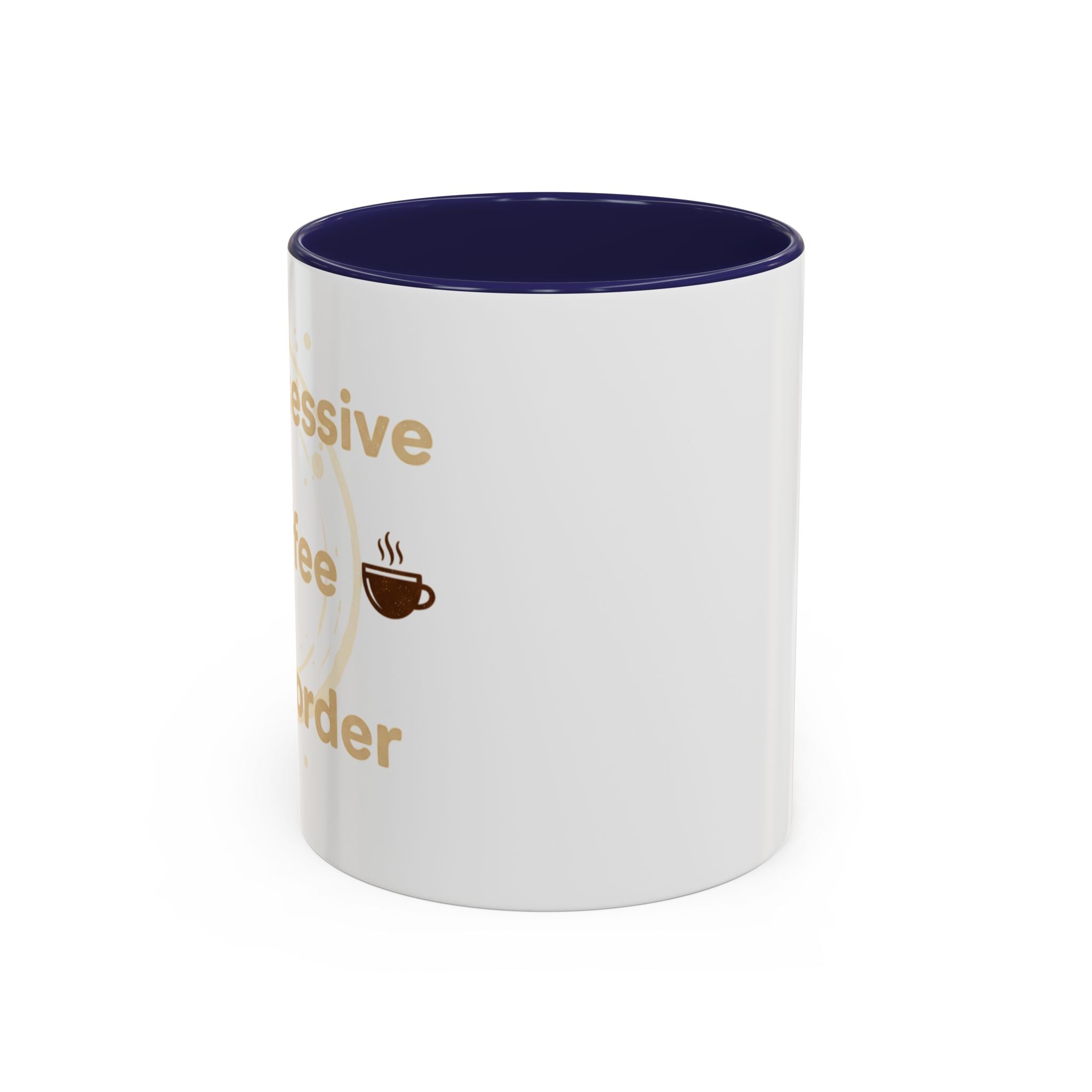 Coffee Mug — "Obsessive Coffee Disorder" Accent Ceramic Mug (11/15oz)