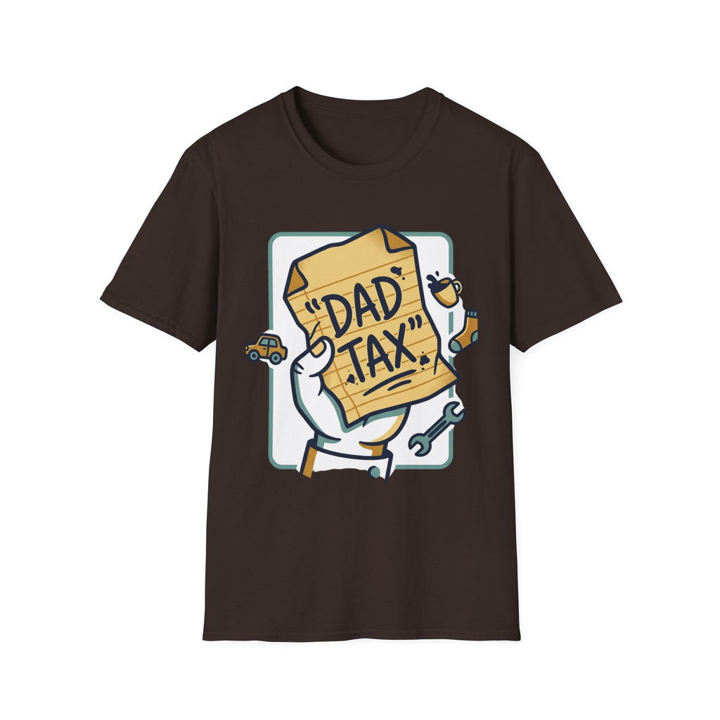 Dad Tax T-Shirt — Funny Fathers Day Tee with ‘Dad Tax’ Receipt Design