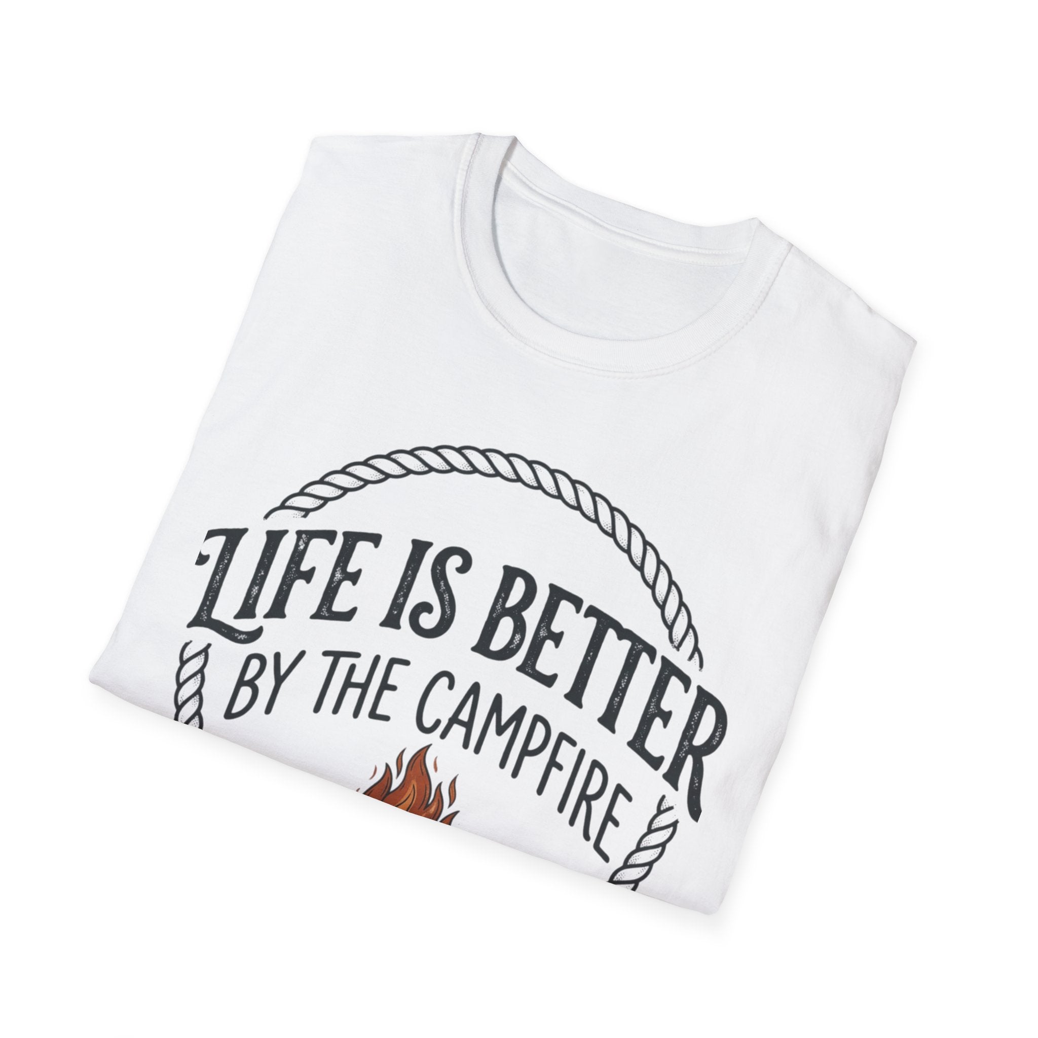 Campfire T-Shirt — "Life Is Better by the Campfire" Outdoor Camping Tee