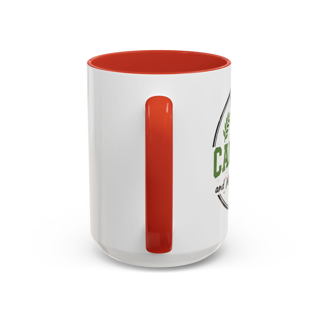 Funny Camping Accent Coffee Mug — I like CAMPING and MAYBE 3 people.