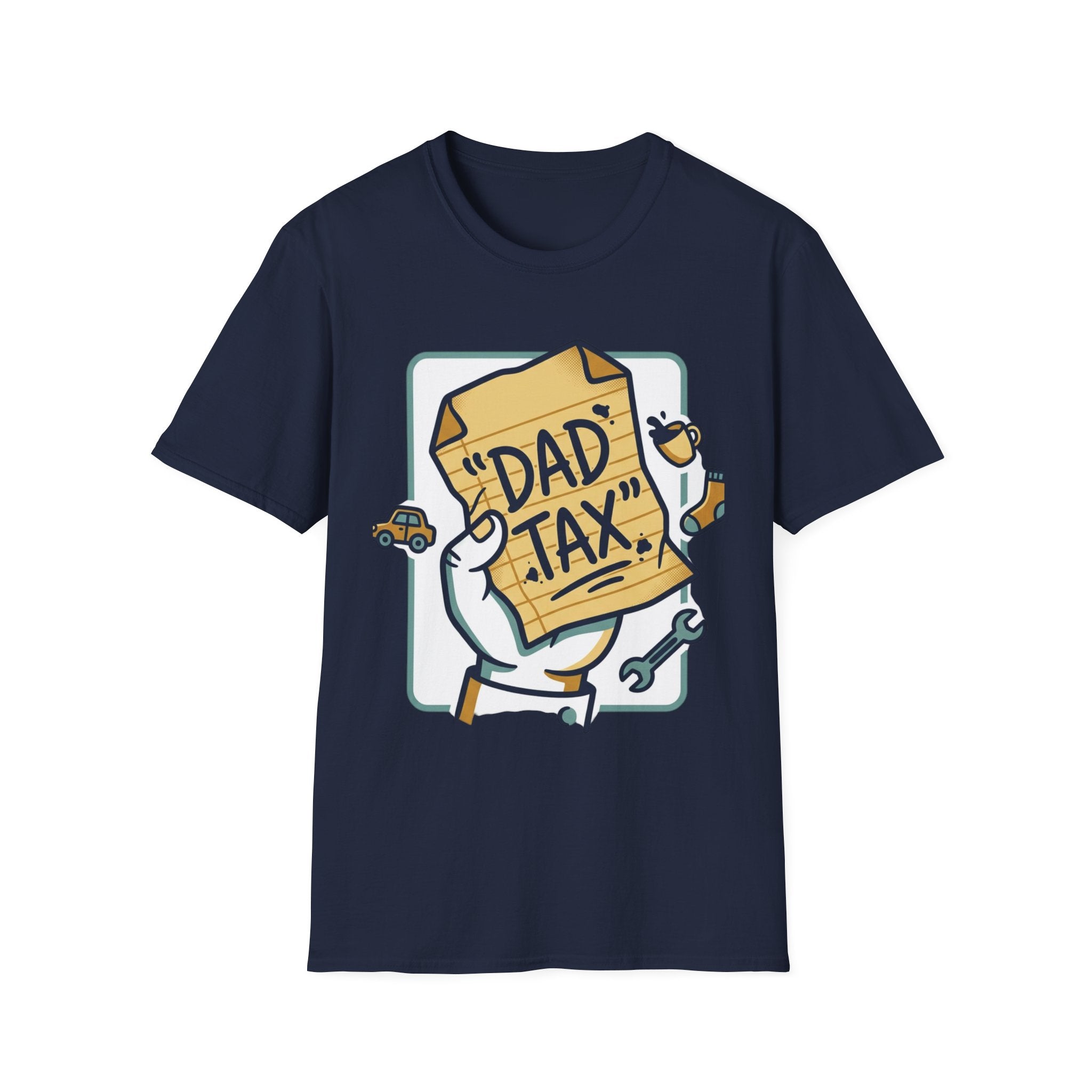 Dad Tax T-Shirt — Funny Fathers Day Tee with ‘Dad Tax’ Receipt Design